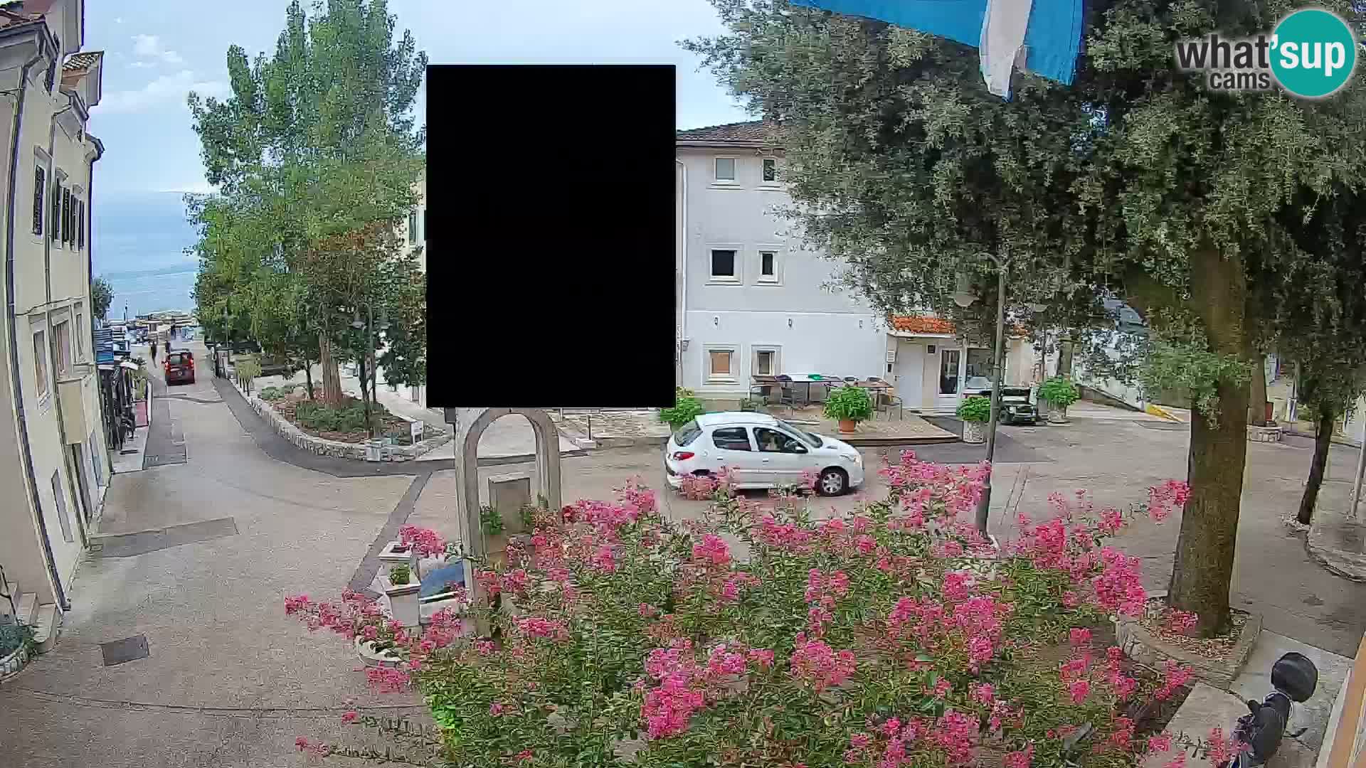 Webcam Centre de Mošćenička Draga – Vue en direct du centre-ville