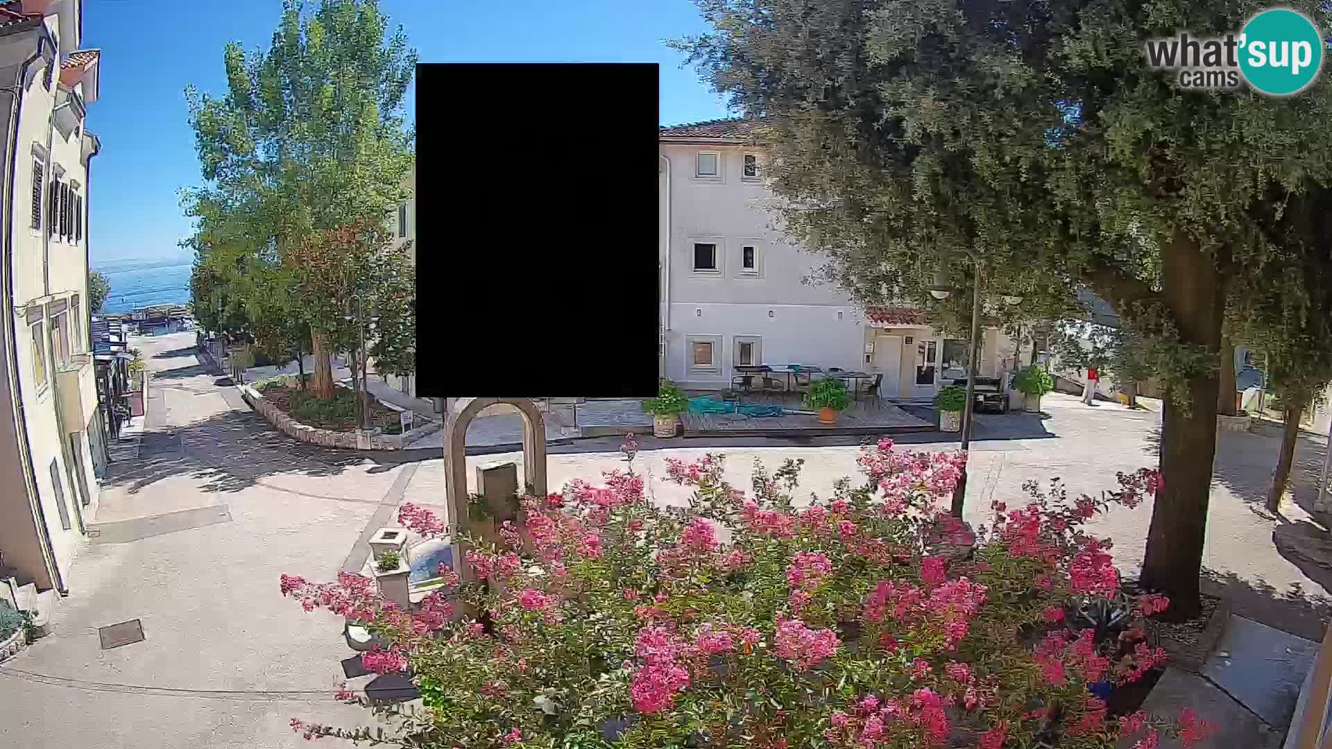 Webcam Centro Draga di Moschiena – Vista live sul centro