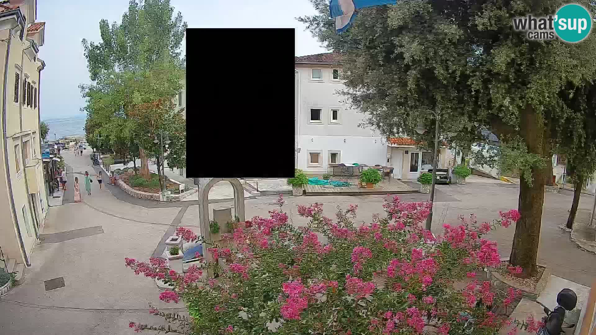 Webcam Centro Draga di Moschiena – Vista live sul centro