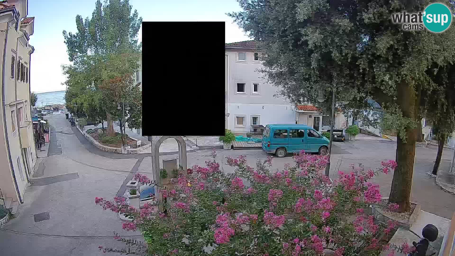 Webcam centre de Mošćenička Draga – Vue en direct du centre-ville