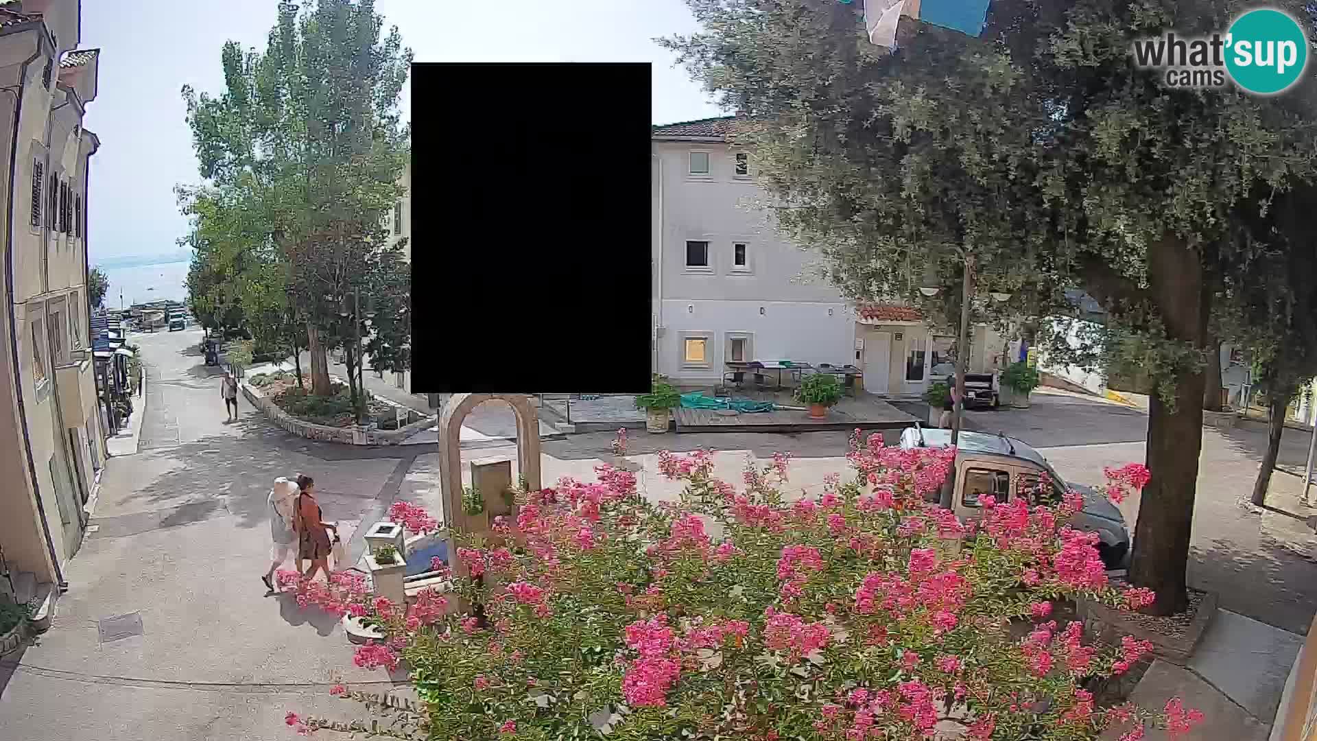 Webcam Mošćenička Draga Center – Live View of the Town Center