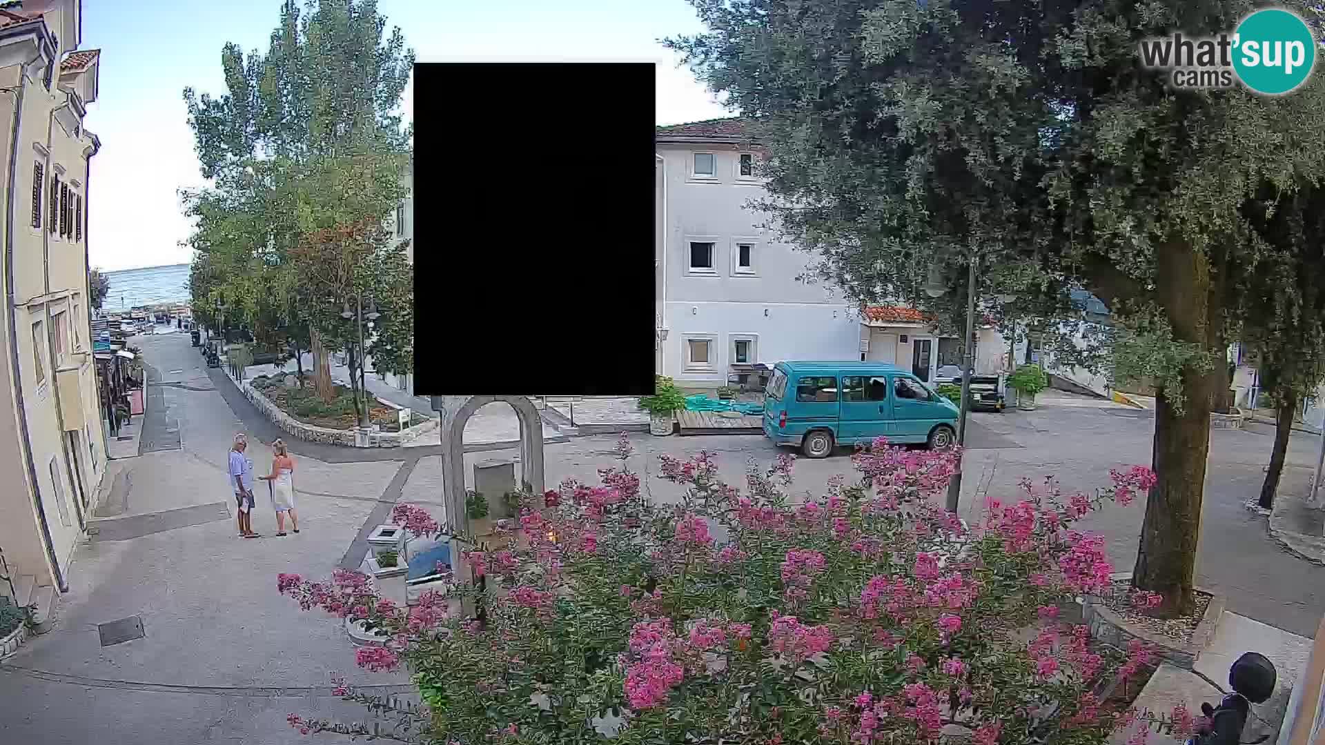 Webcam Mošćenička Draga Zentrum – Liveblick auf das Ortszentrum