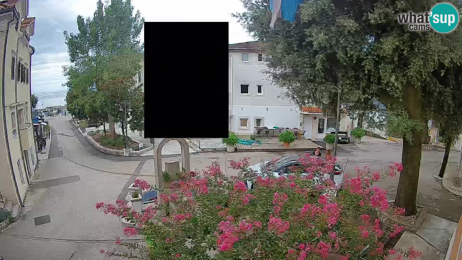 Webcam Mošćenička Draga Center – Live View of the Town Center