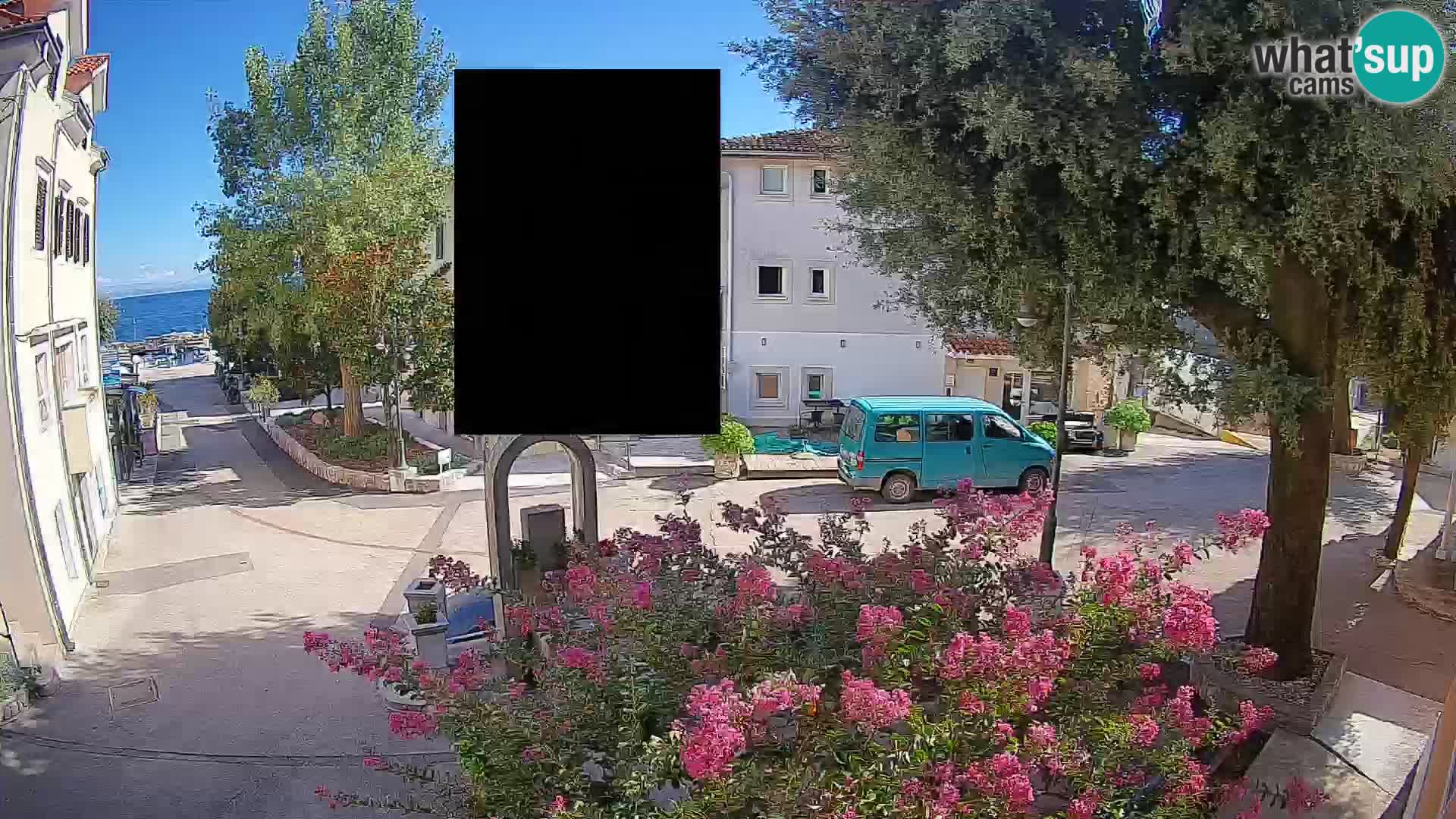 Web kamera centar Mošćeničke Drage – Pogled uživo