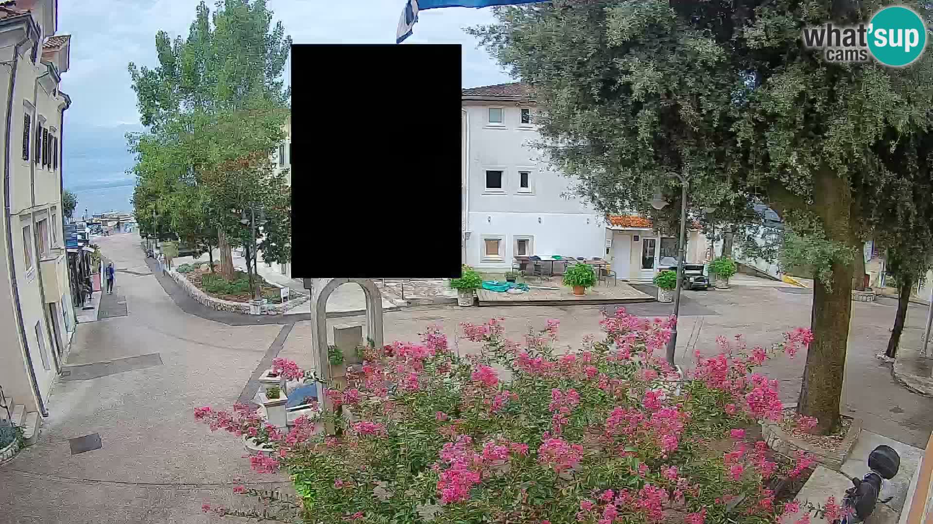 Webcam Centre de Mošćenička Draga – Vue en direct du centre-ville