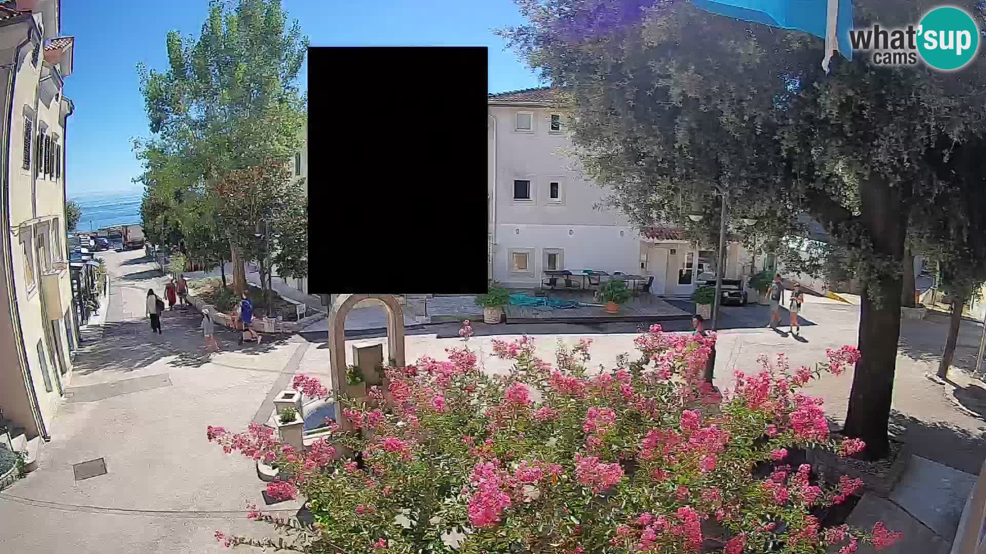 Webcam Centre de Mošćenička Draga – Vue en direct du centre-ville