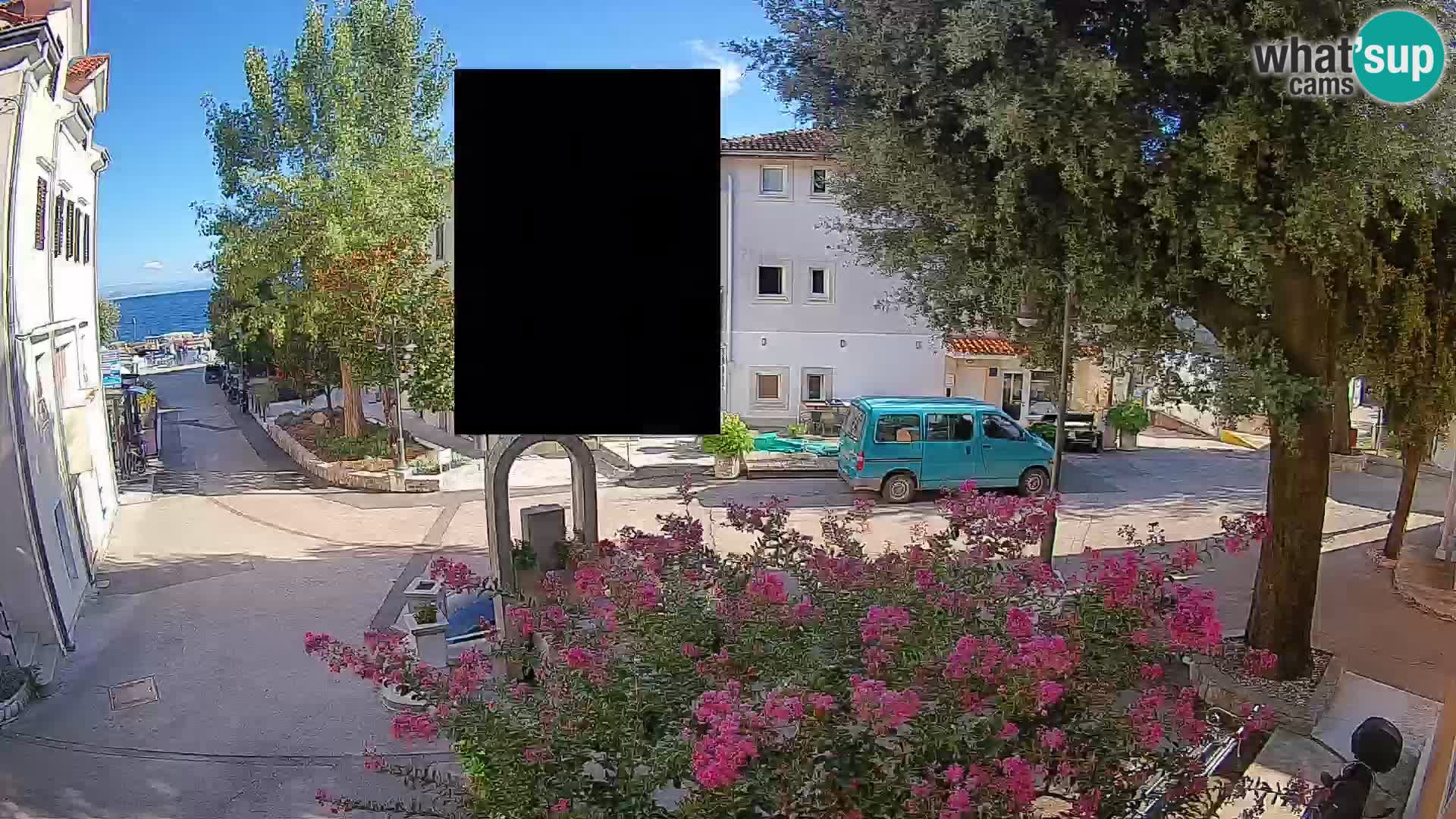 Webcam Mošćenička Draga Center – Live View of the Town Center