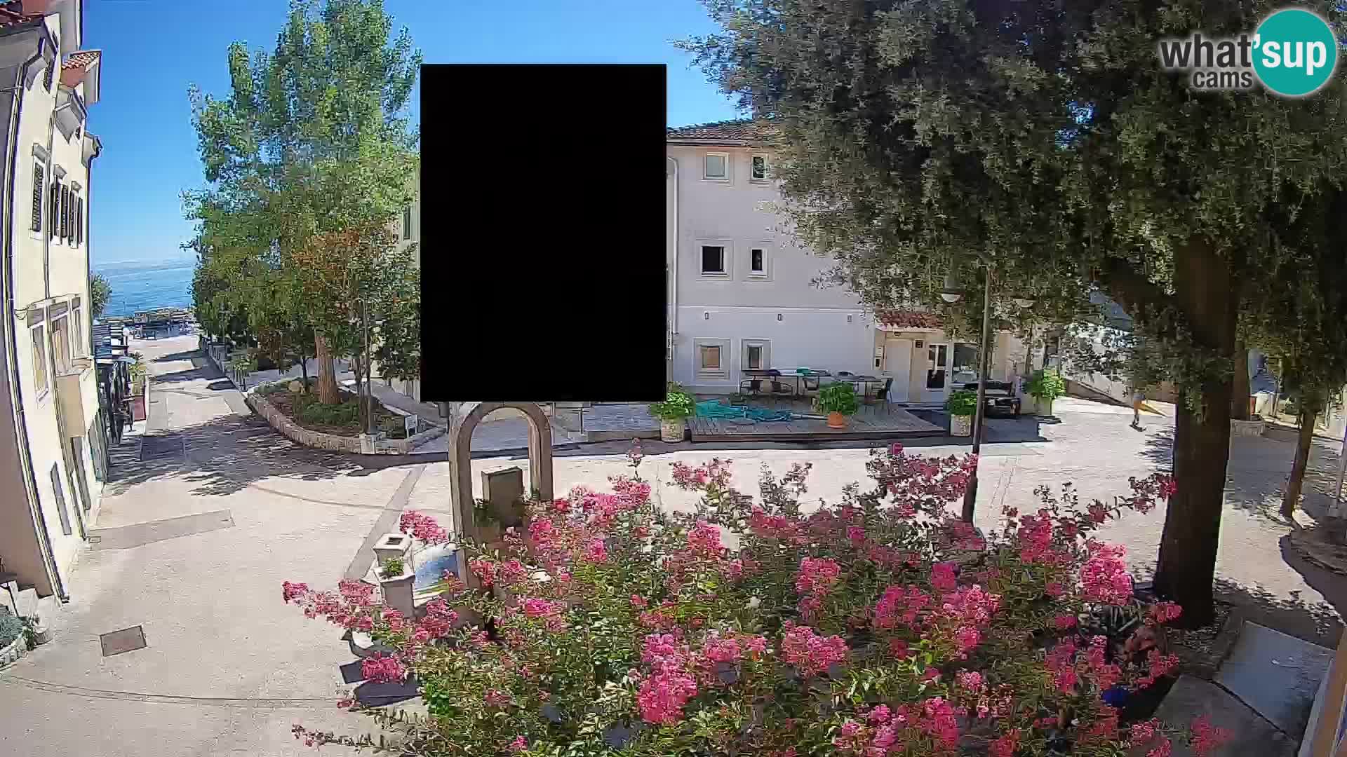 Webcam Mošćenička Draga Zentrum – Liveblick auf das Ortszentrum