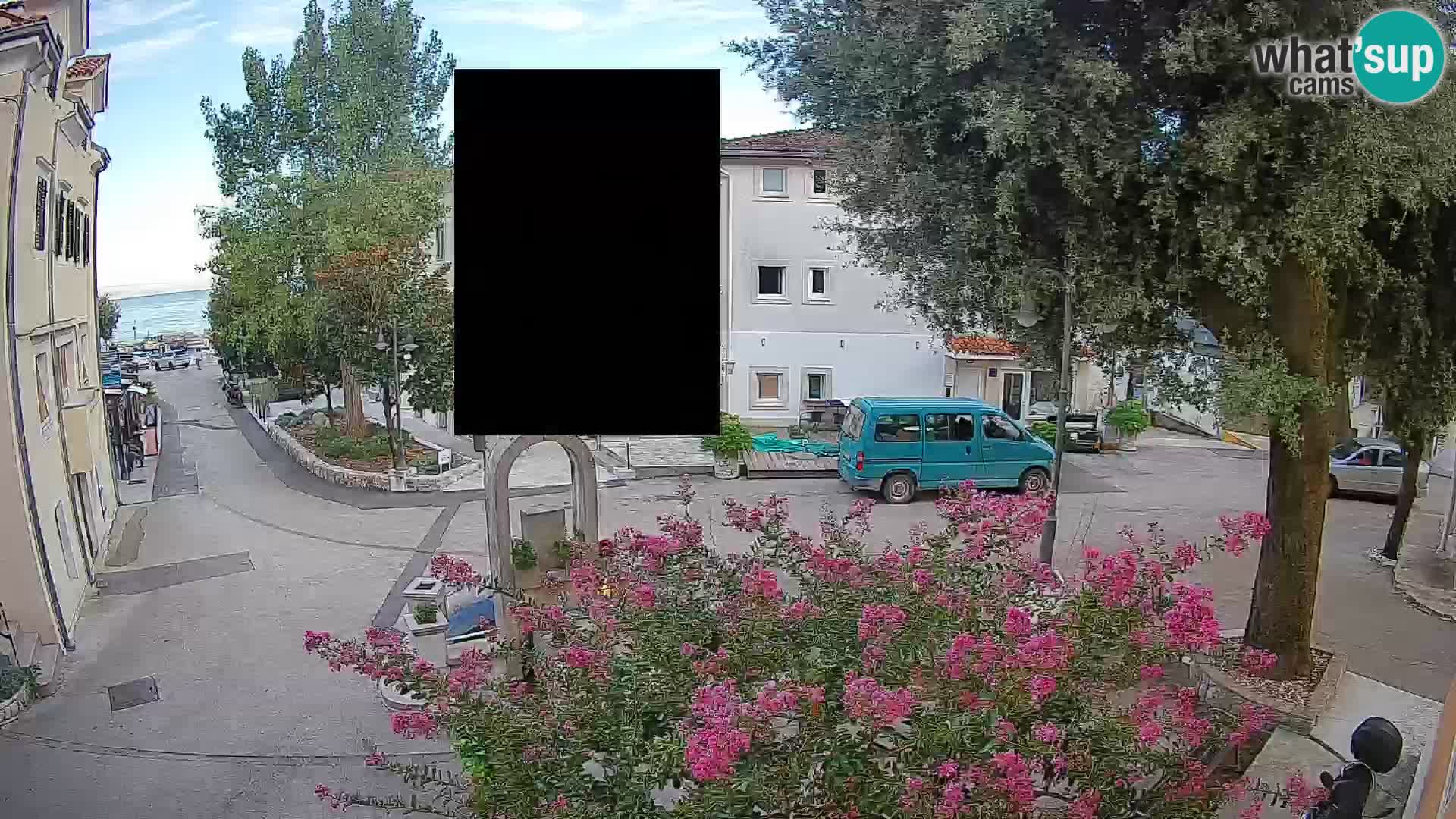 Webcam Centro Draga di Moschiena – Vista live sul centro