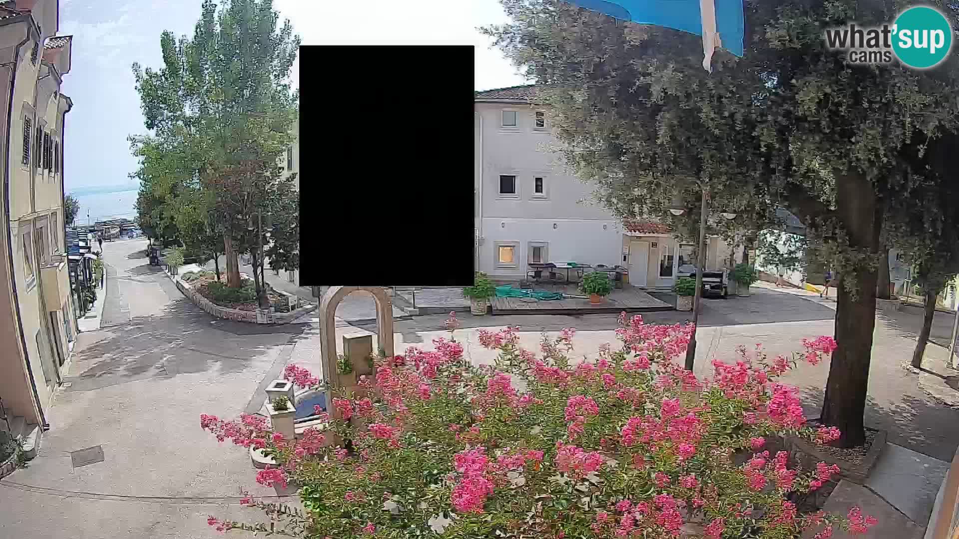 Webcam Centre de Mošćenička Draga – Vue en direct du centre-ville