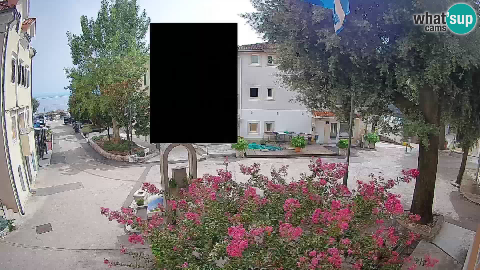 Webcam Centre de Mošćenička Draga – Vue en direct du centre-ville