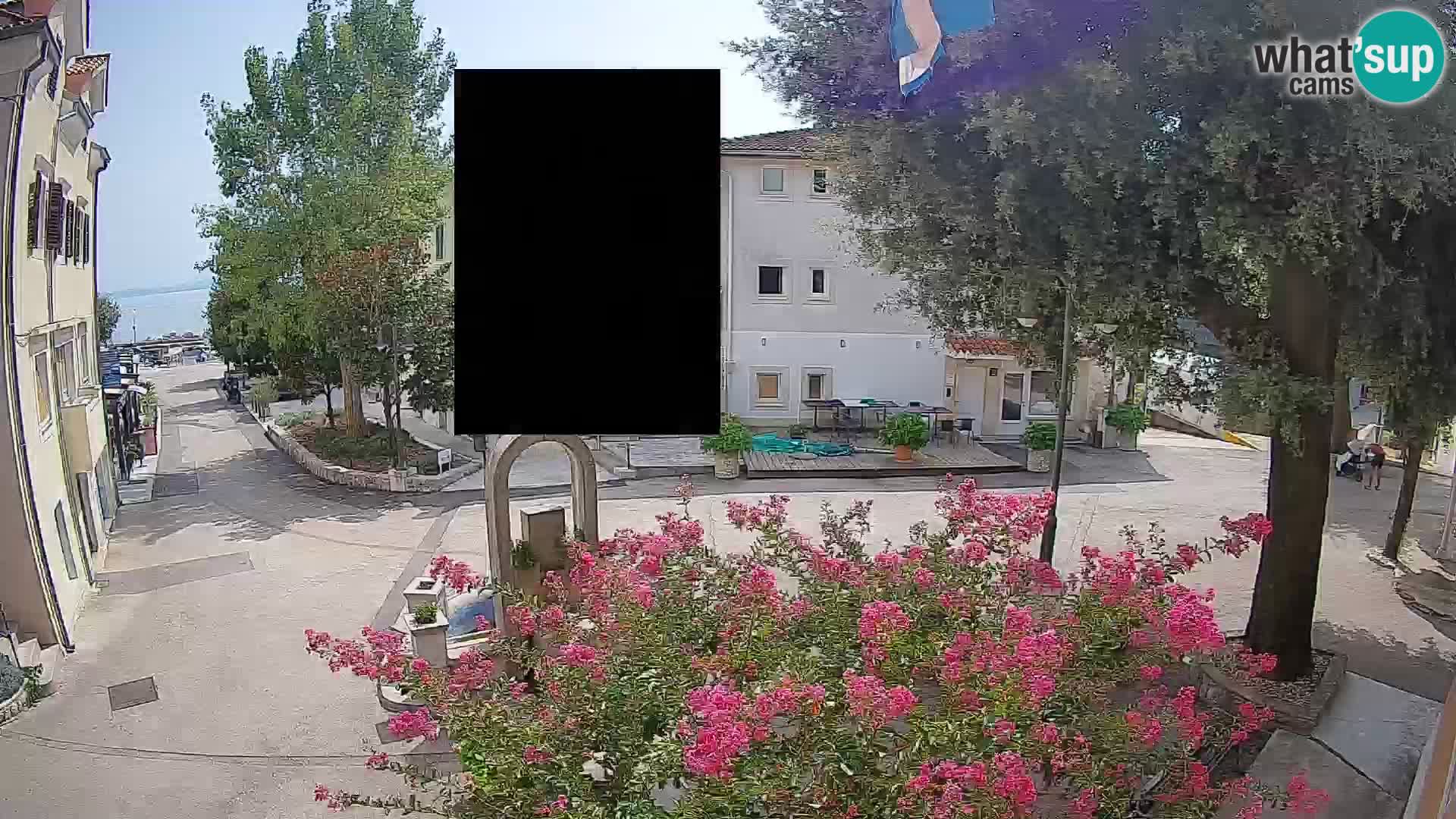 Webcam Mošćenička Draga Center – Live View of the Town Center