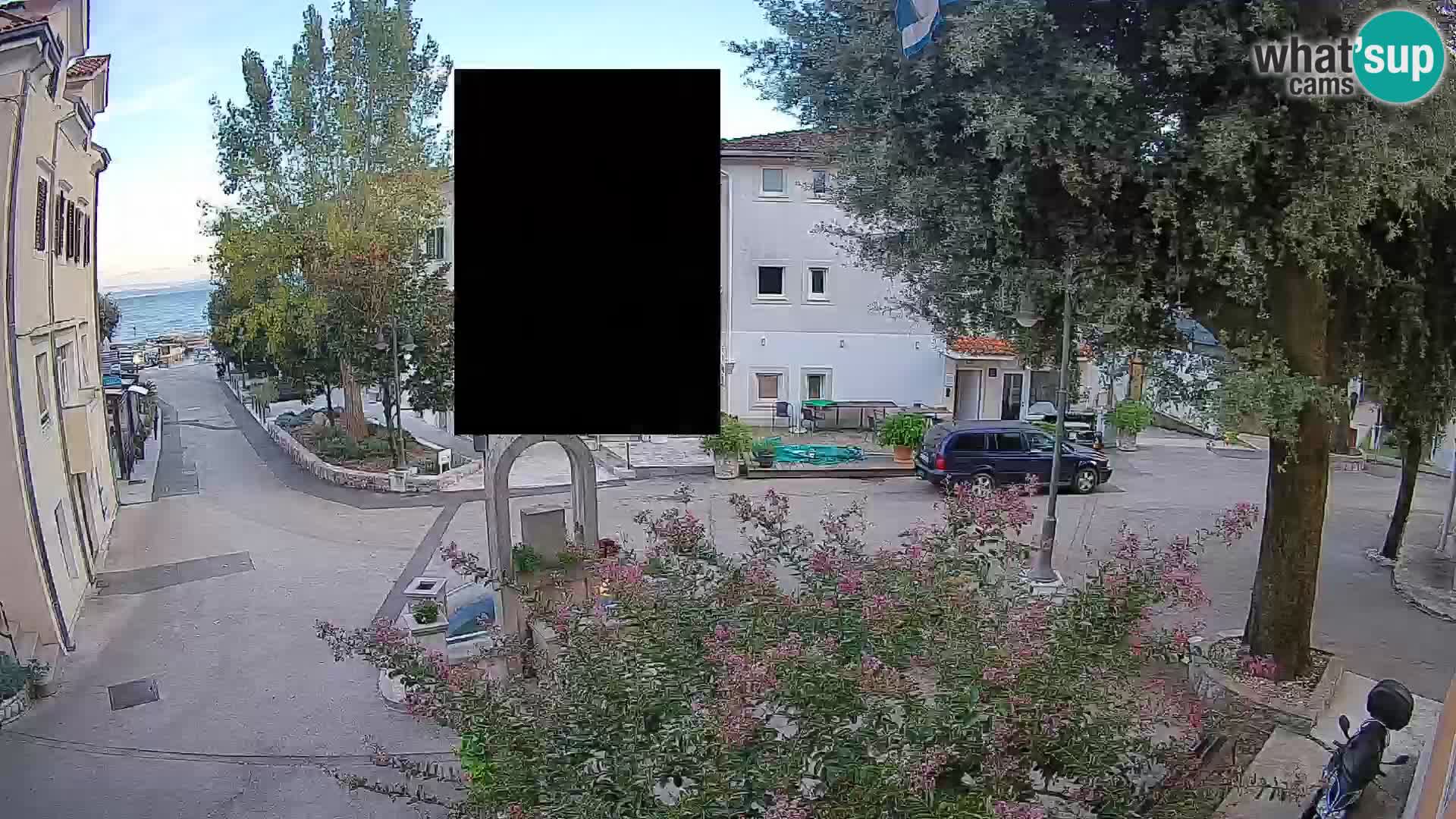 Webcam centre de Mošćenička Draga – Vue en direct du centre-ville