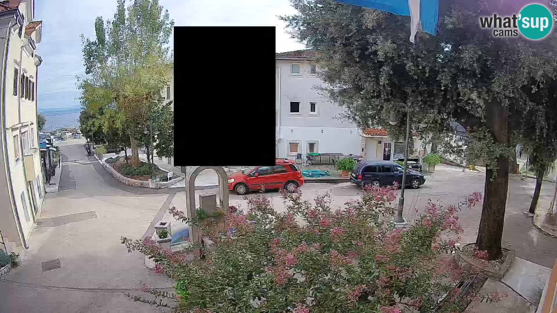 Webcam centre de Mošćenička Draga – Vue en direct du centre-ville