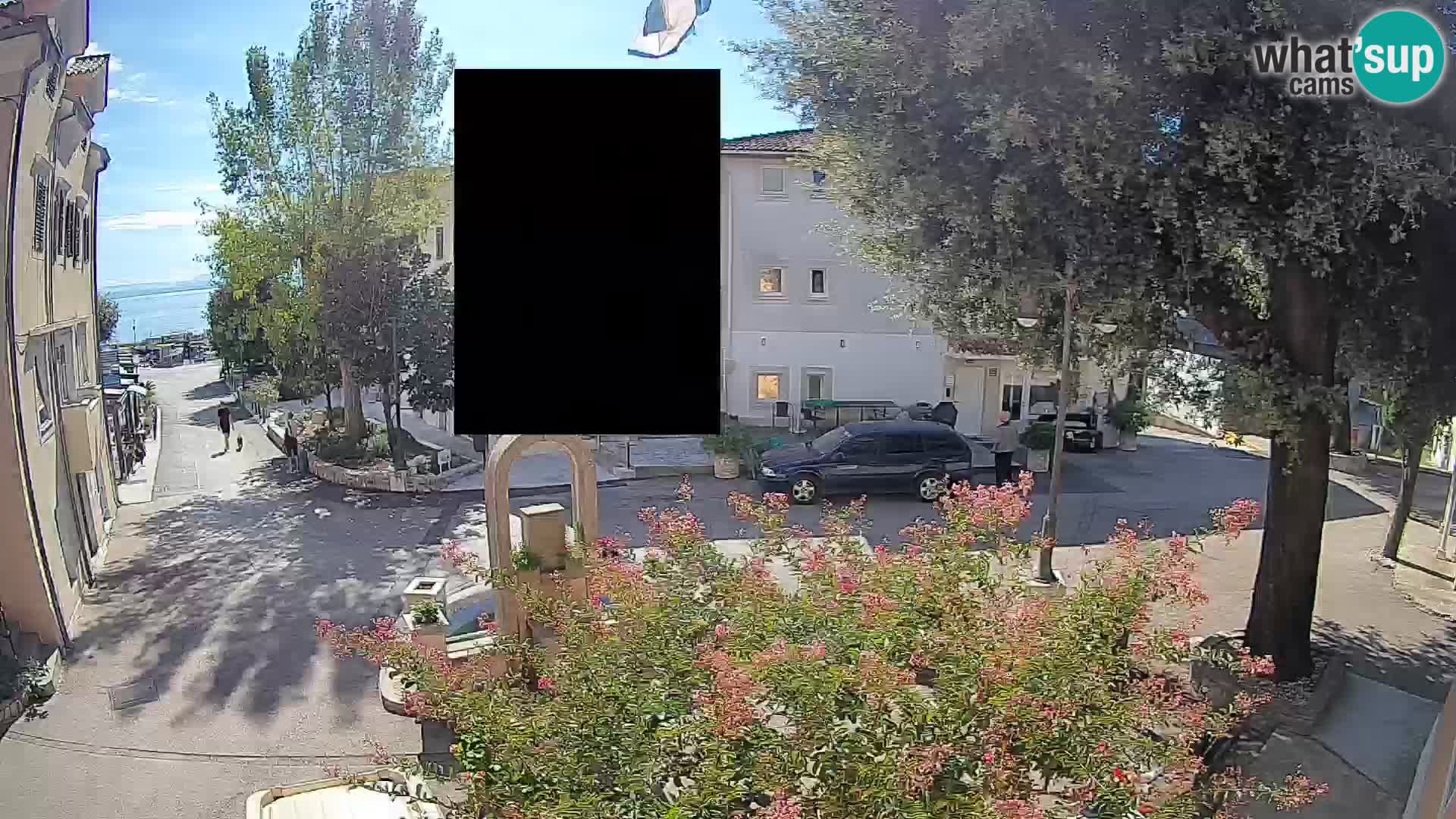 Webcam centre de Mošćenička Draga – Vue en direct du centre-ville