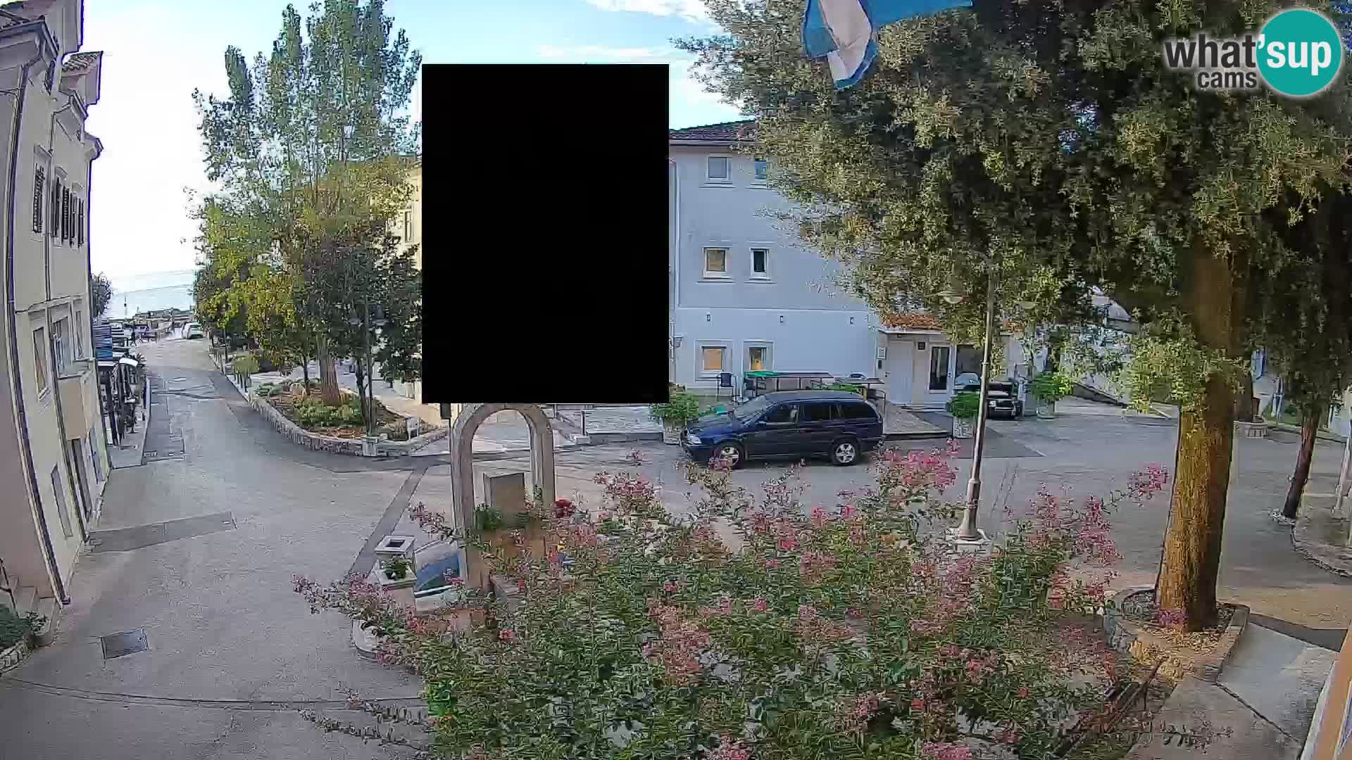 Webcam centre de Mošćenička Draga – Vue en direct du centre-ville