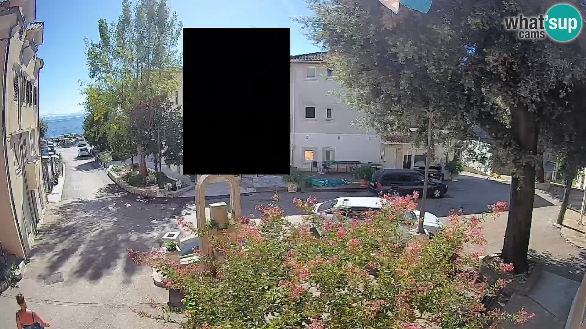 Webcam Centre de Mošćenička Draga – Vue en direct du centre-ville