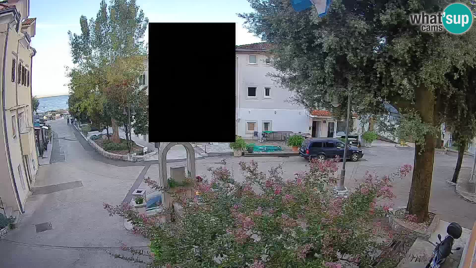 Webcam Mošćenička Draga Center – Live View of the Town Center