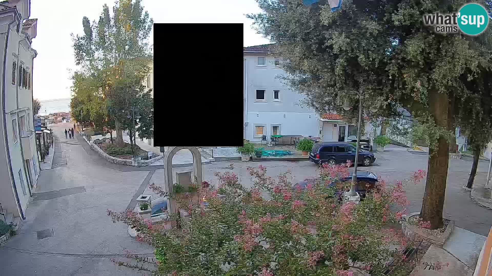 Webcam Mošćenička Draga Center – Live View of the Town Center