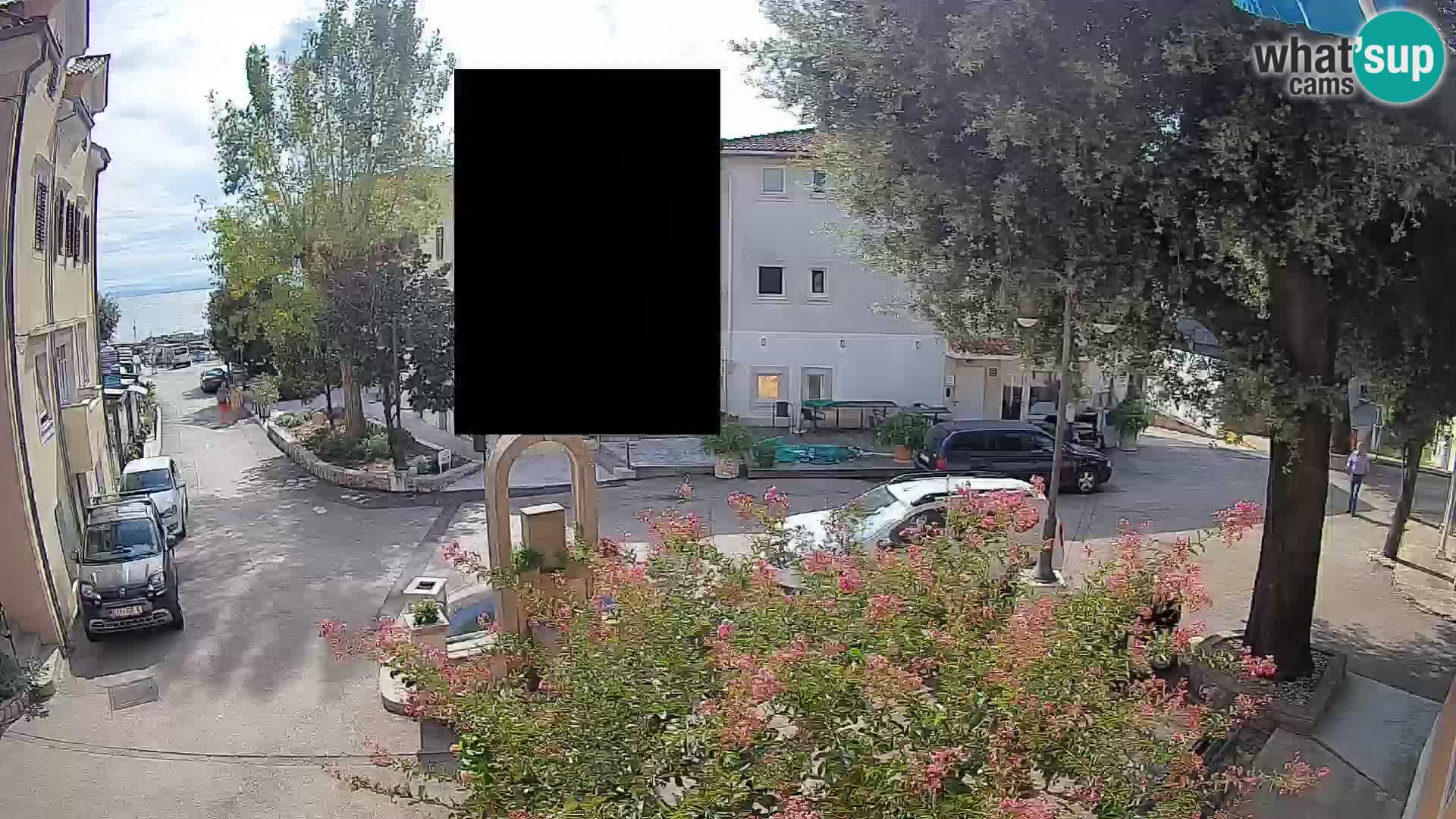 Webcam centre de Mošćenička Draga – Vue en direct du centre-ville