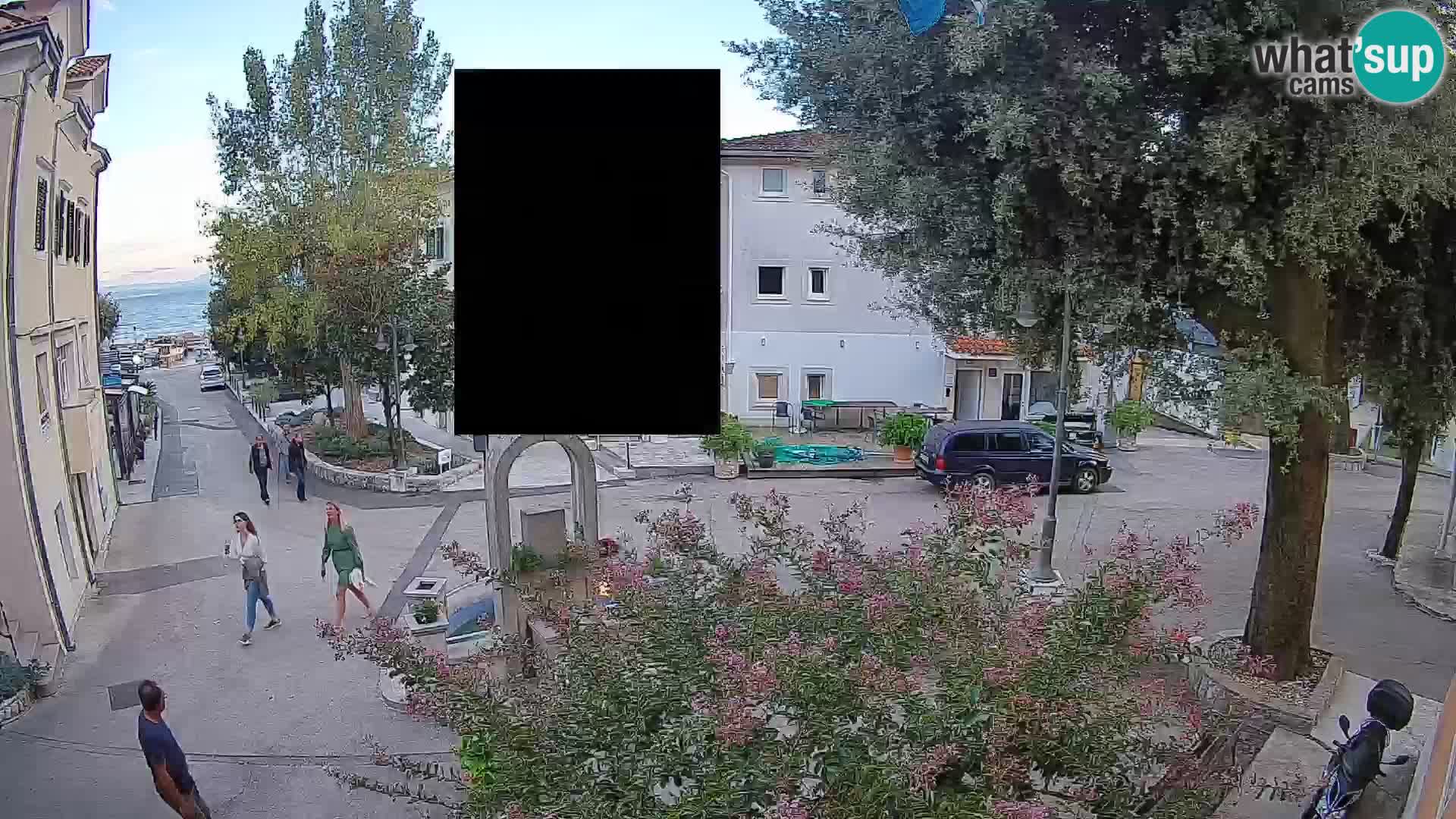 Webcam centre de Mošćenička Draga – Vue en direct du centre-ville