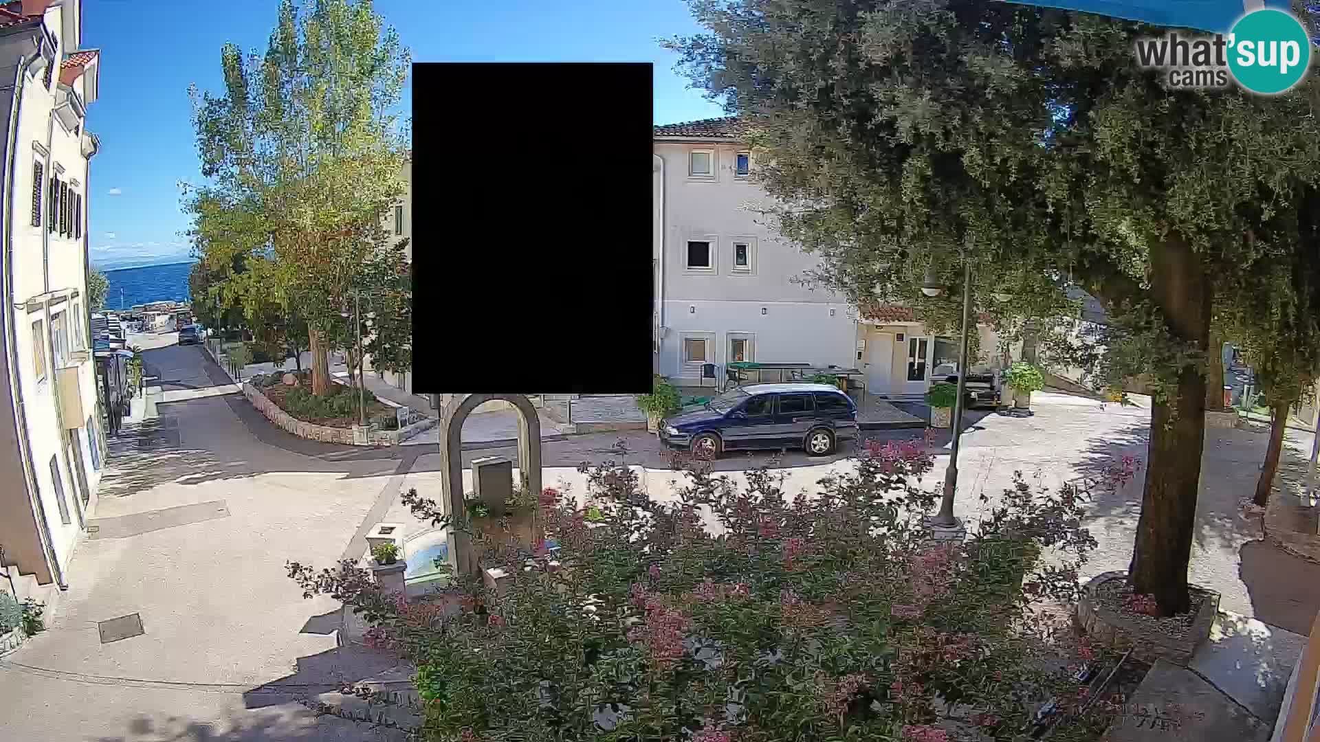 Webcam Centro Draga di Moschiena – Vista live sul centro
