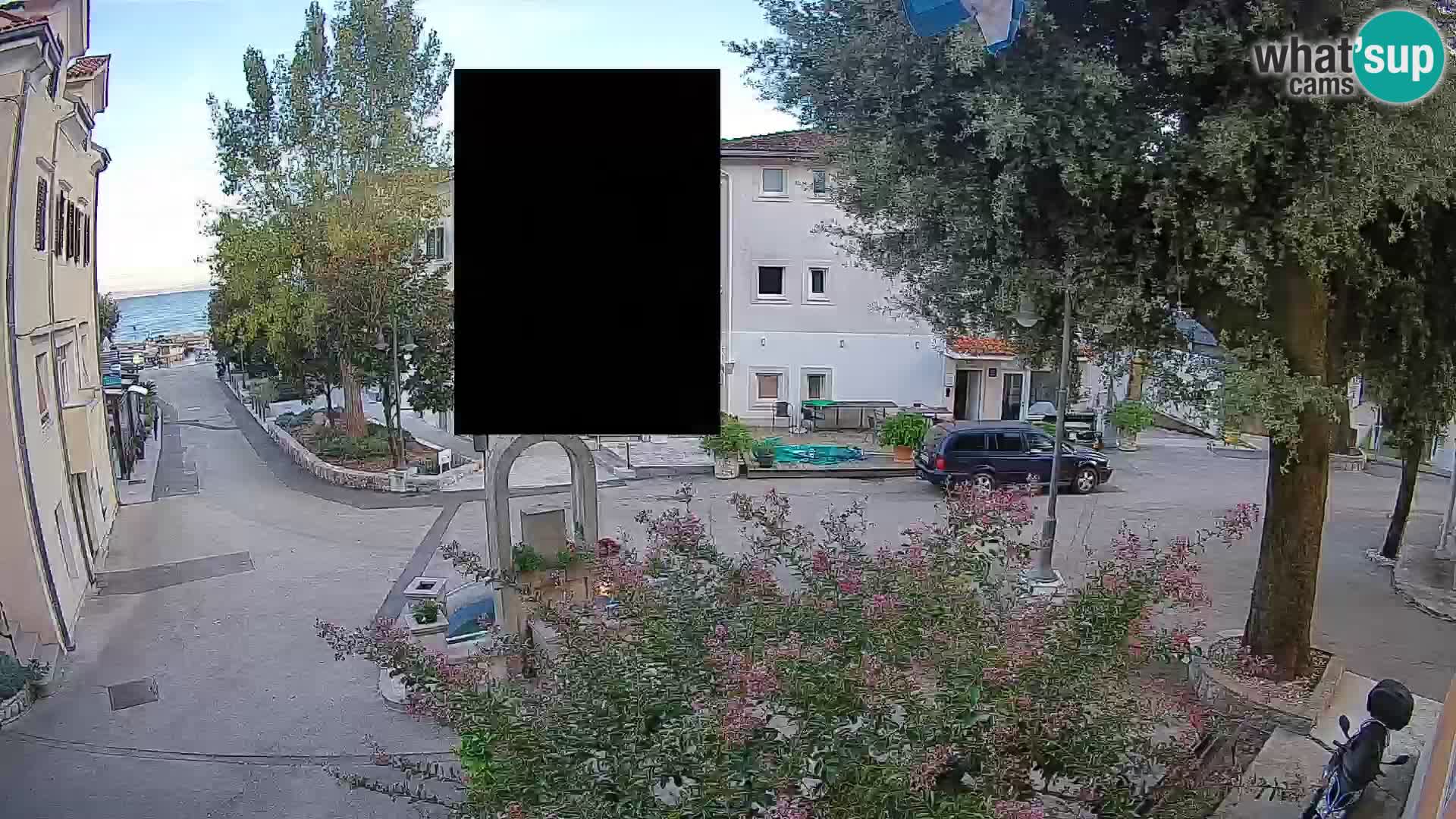 Webcam Mošćenička Draga Zentrum – Liveblick auf das Ortszentrum