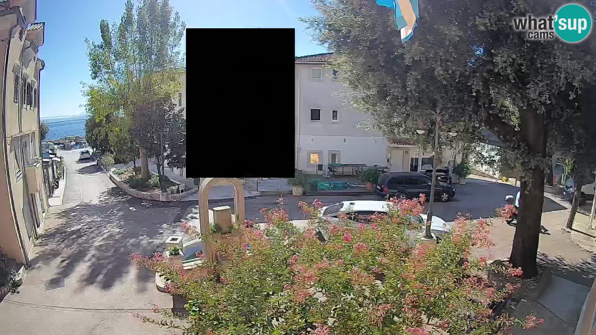Webcam Mošćenička Draga Center – Live View of the Town Center