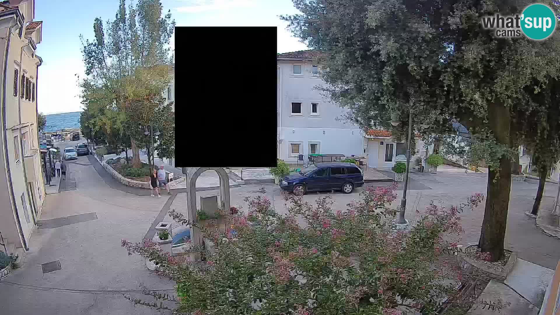 Webcam Mošćenička Draga Center – Live View of the Town Center