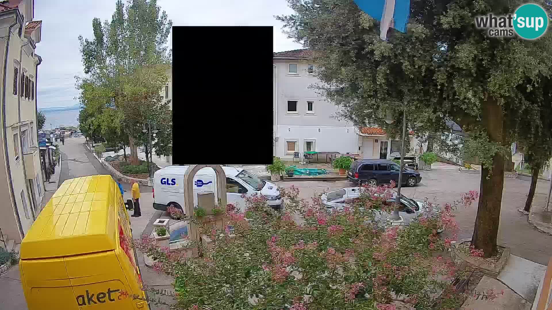 Webcam Mošćenička Draga Zentrum – Liveblick auf das Ortszentrum