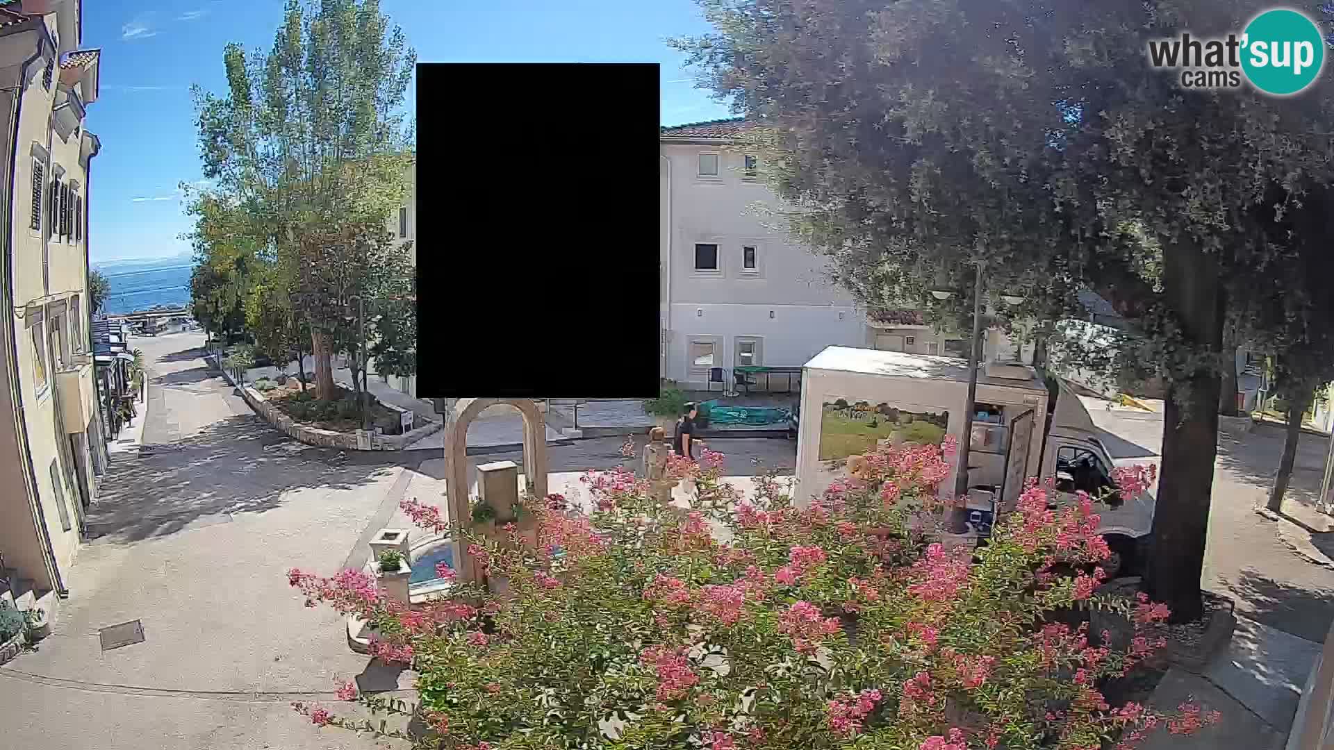 Webcam centre de Mošćenička Draga – Vue en direct du centre-ville