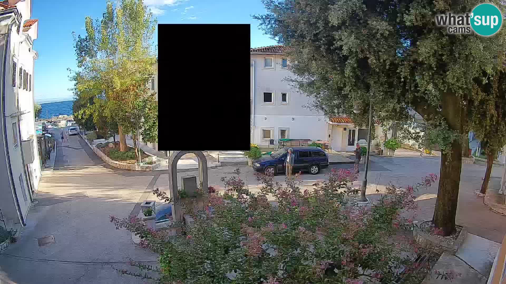 Webcam centre de Mošćenička Draga – Vue en direct du centre-ville