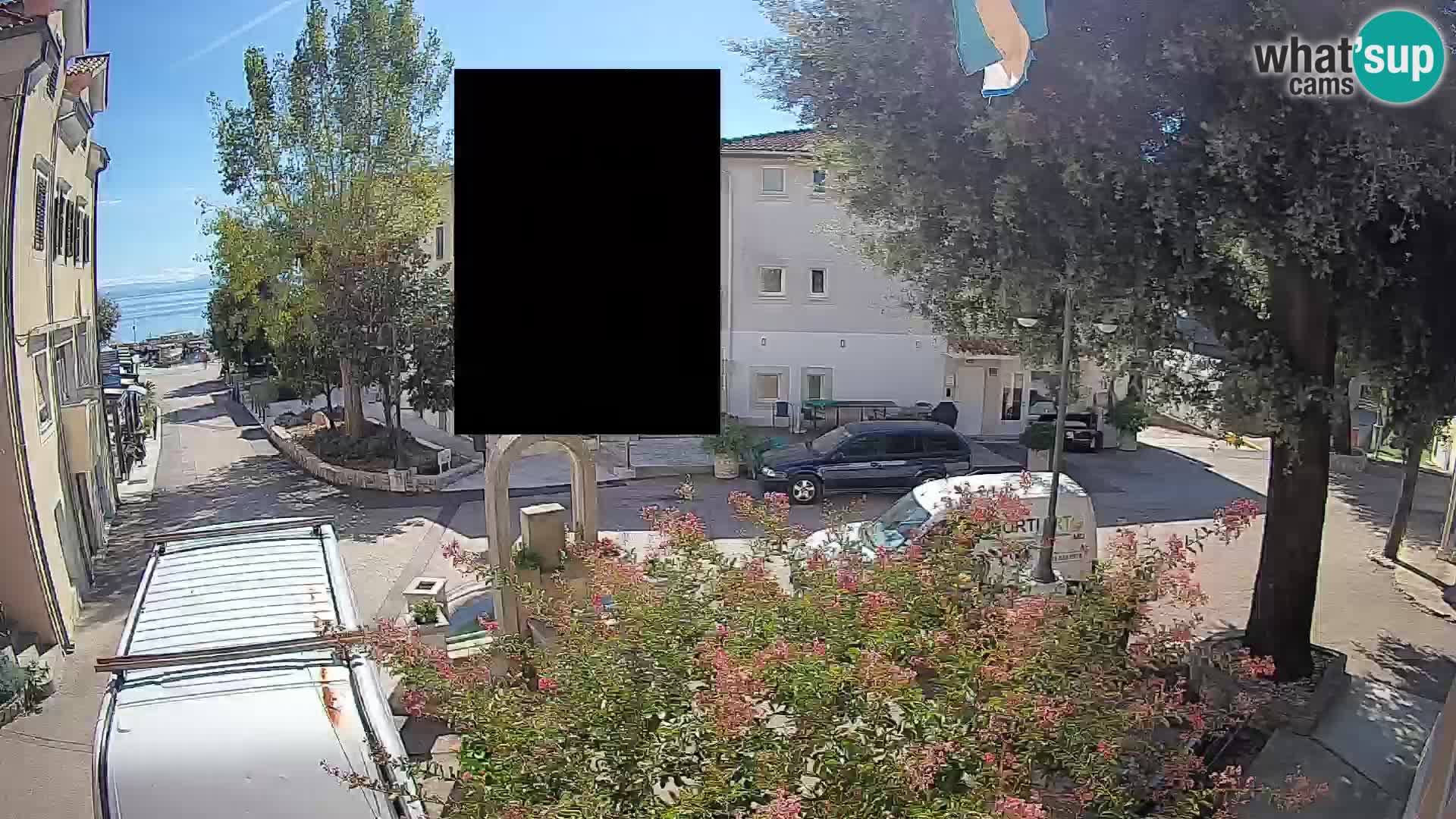Webcam Centre de Mošćenička Draga – Vue en direct du centre-ville