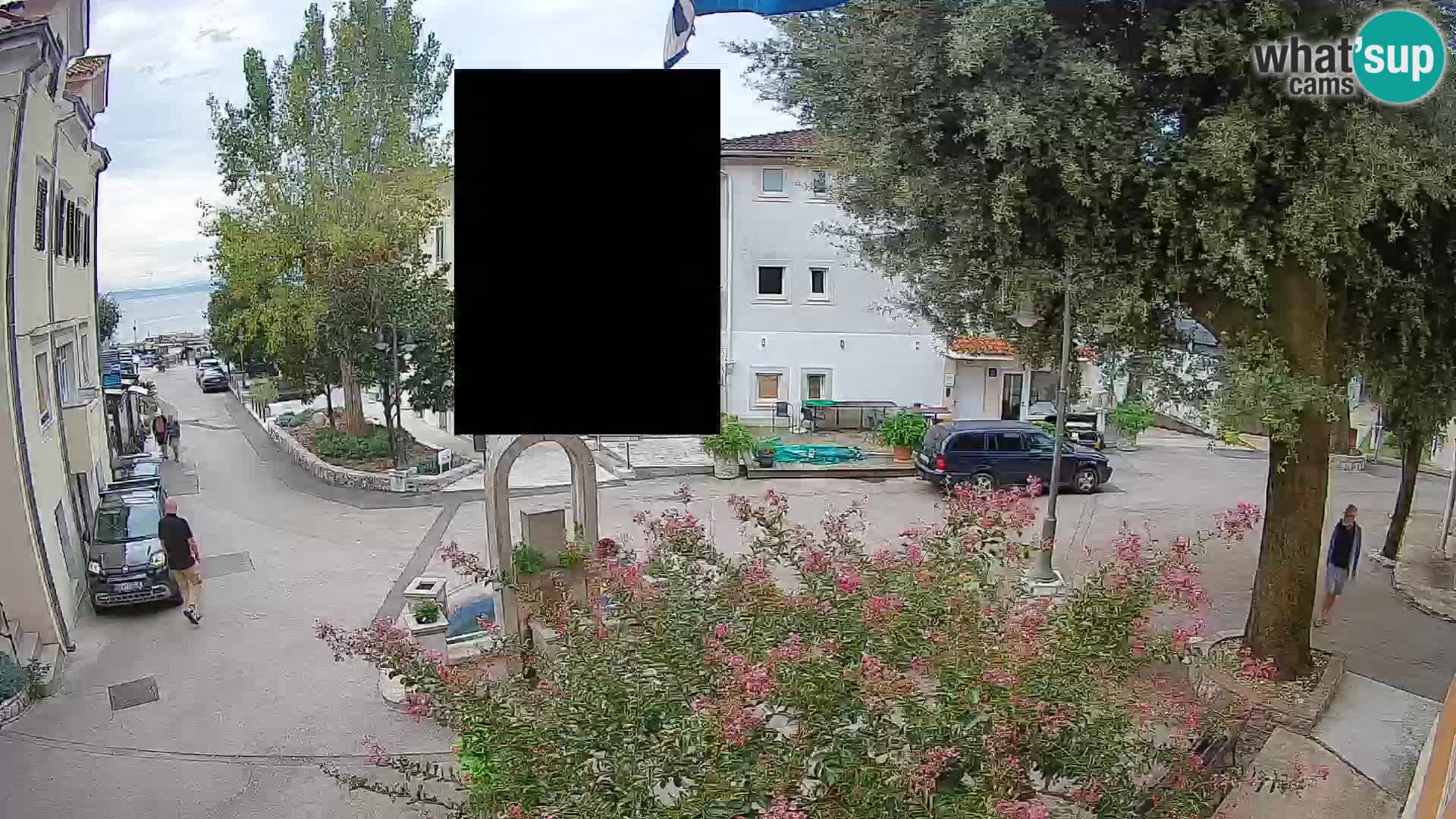 Webcam centre de Mošćenička Draga – Vue en direct du centre-ville
