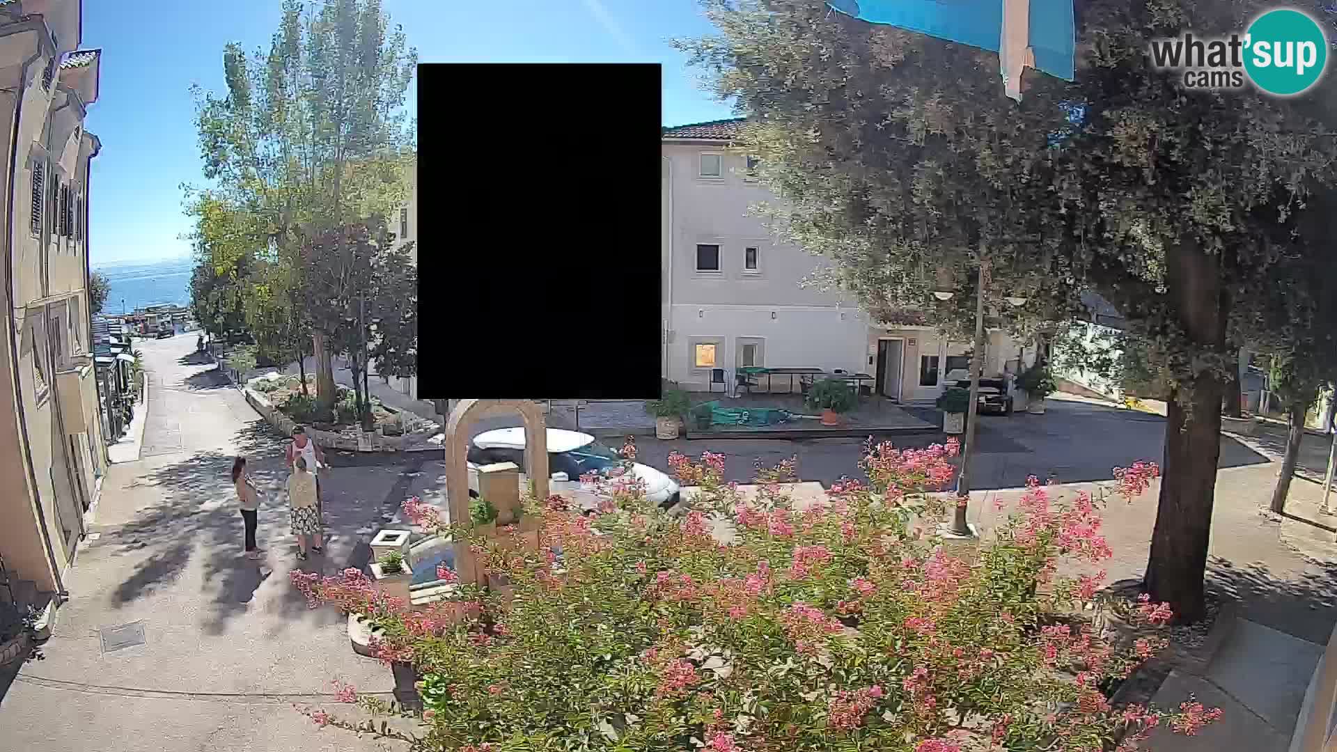 Webcam centre de Mošćenička Draga – Vue en direct du centre-ville