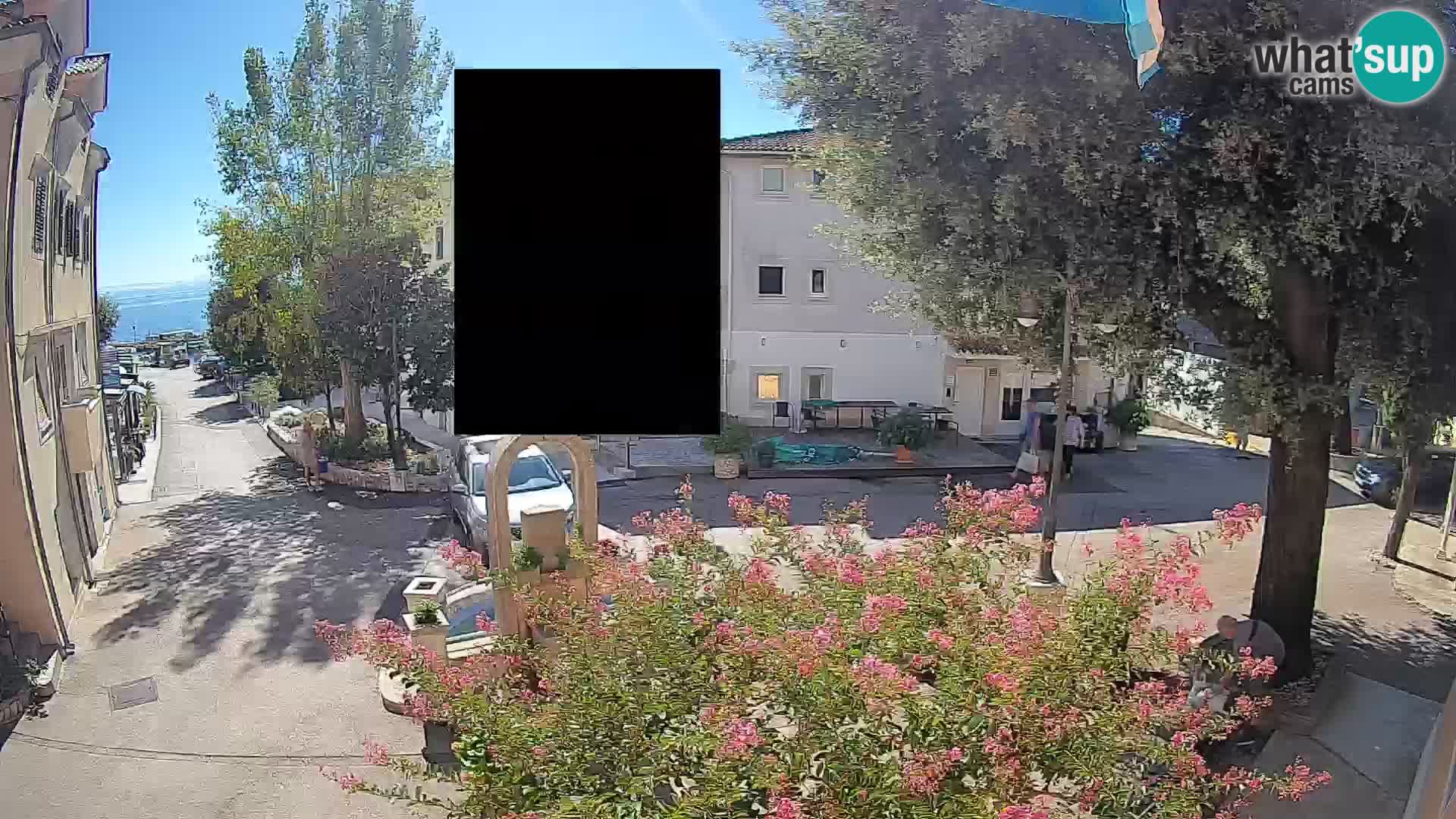 Webcam Centre de Mošćenička Draga – Vue en direct du centre-ville
