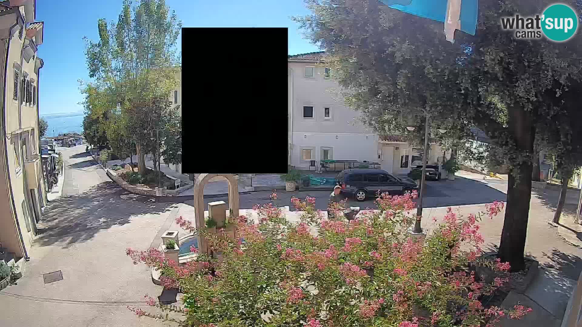 Webcam Mošćenička Draga Center – Live View of the Town Center