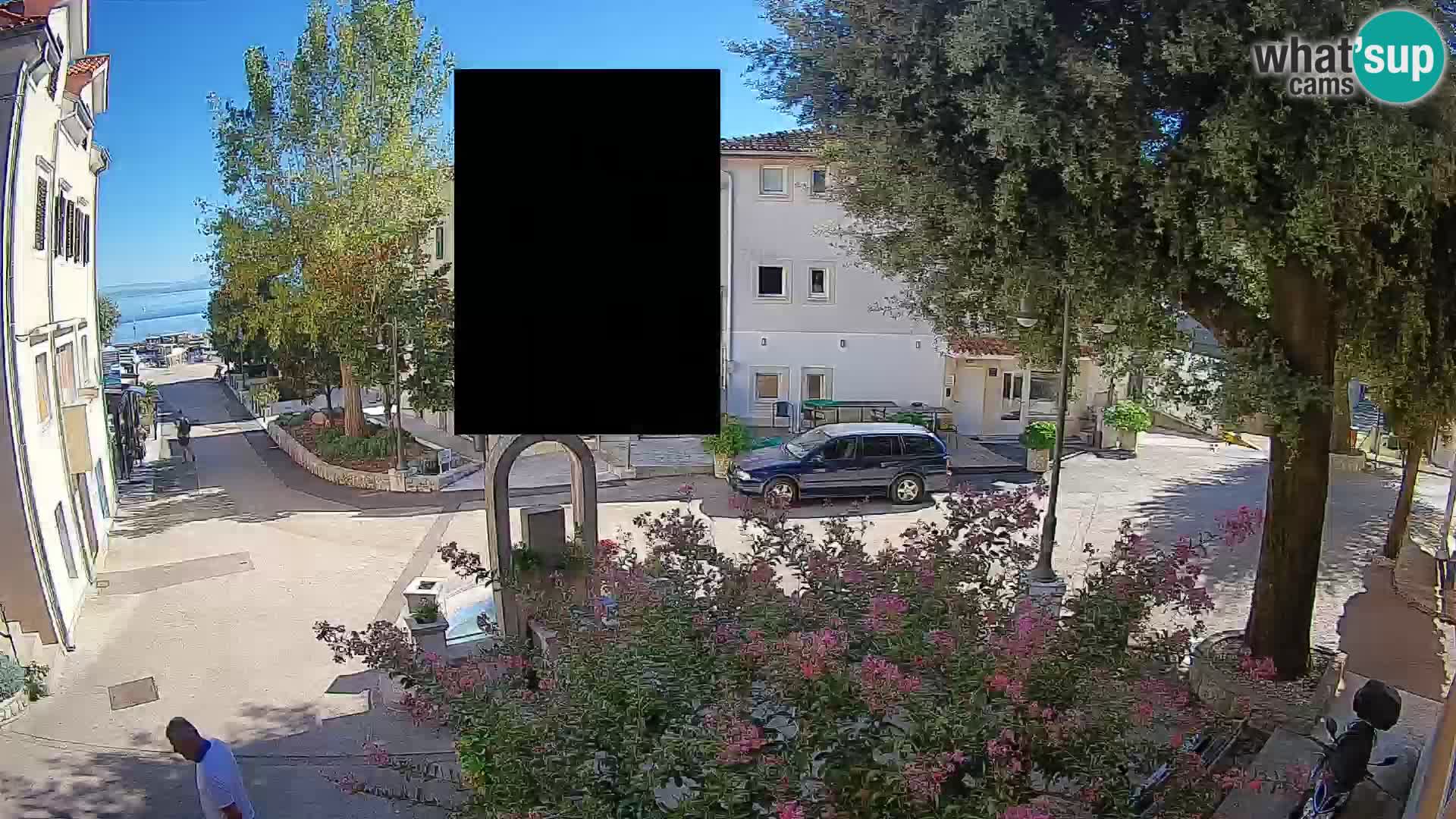 Webcam Centro Draga di Moschiena – Vista live sul centro
