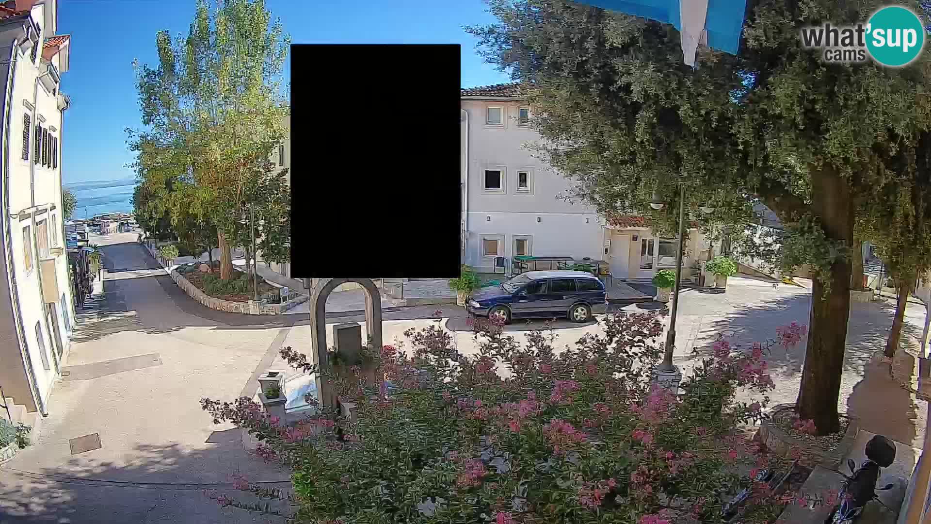 Webcam Centre de Mošćenička Draga – Vue en direct du centre-ville