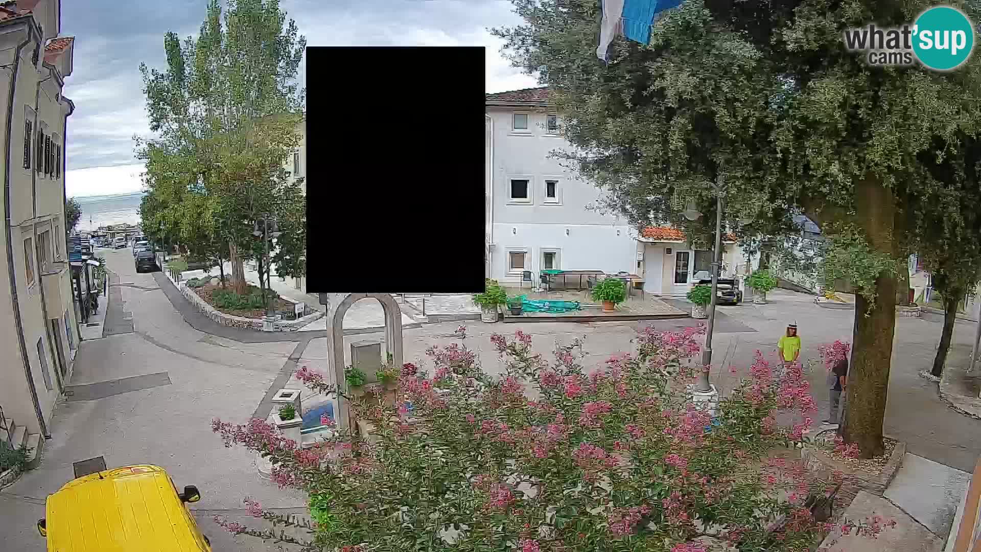Webcam centre de Mošćenička Draga – Vue en direct du centre-ville