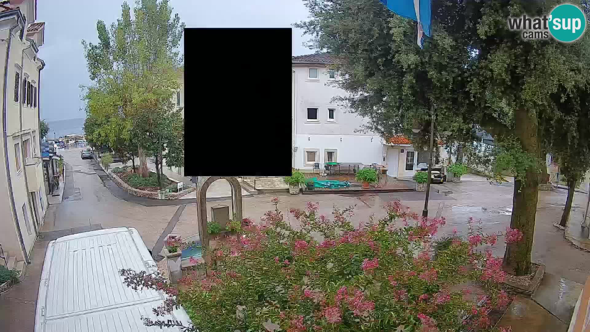 Webcam Centre de Mošćenička Draga – Vue en direct du centre-ville