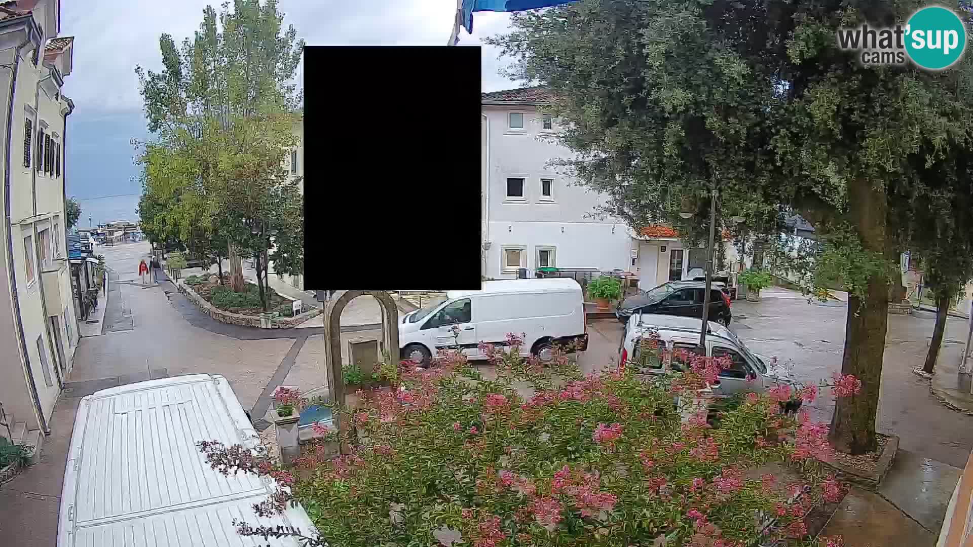 Webcam Mošćenička Draga Center – Live View of the Town Center