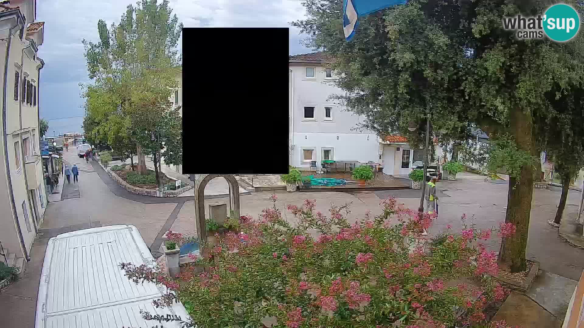 Webcam Mošćenička Draga Center – Live View of the Town Center