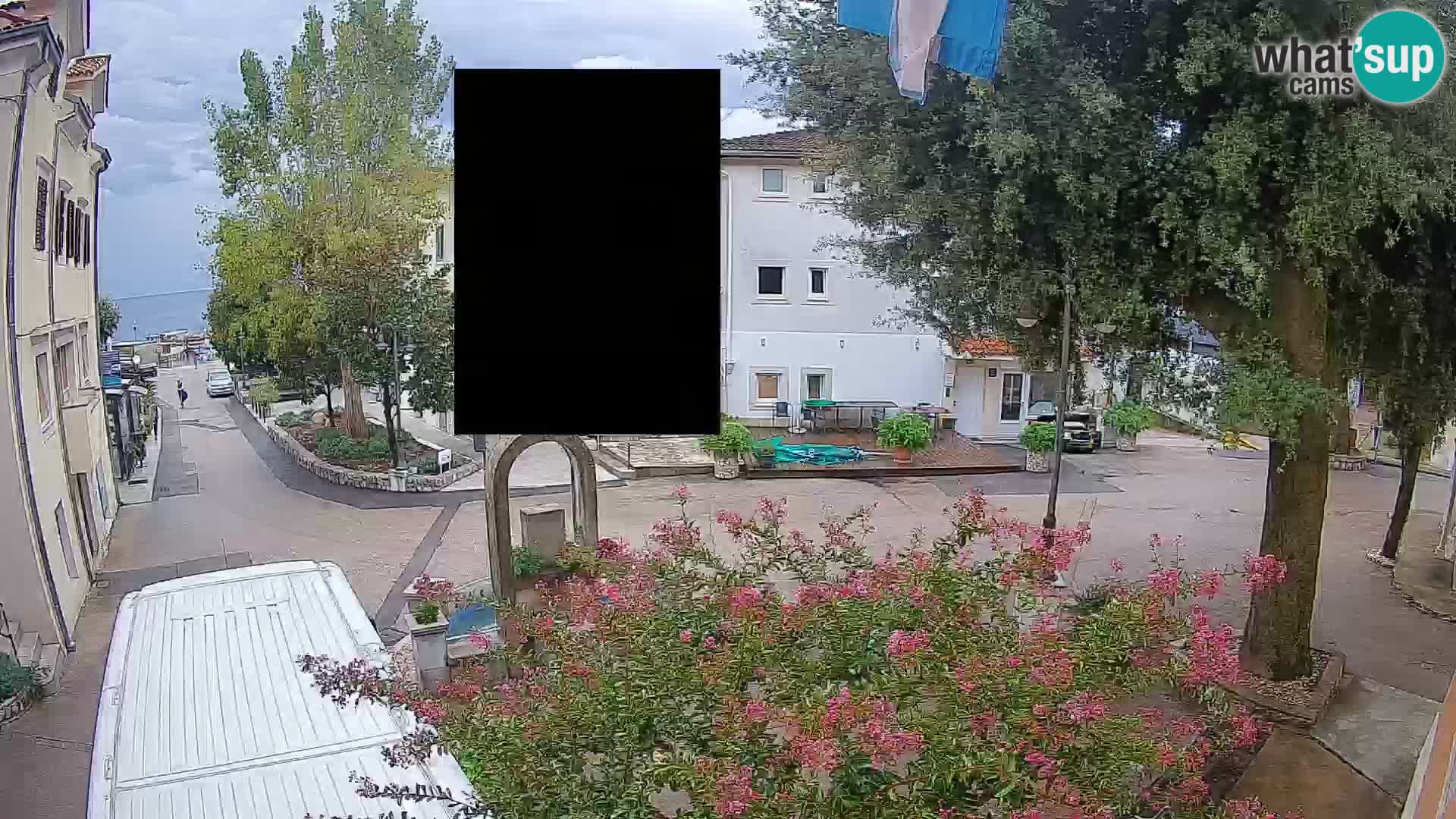Webcam centre de Mošćenička Draga – Vue en direct du centre-ville
