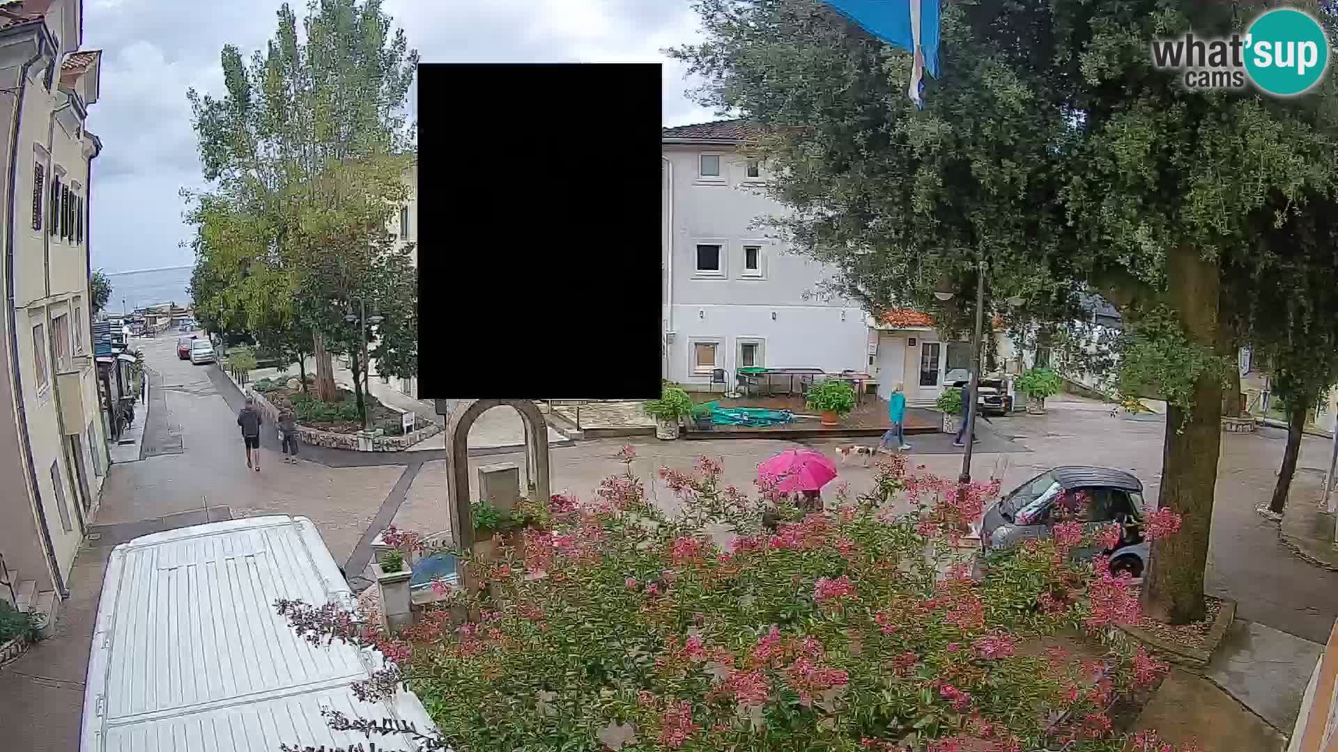 Webcam Centre de Mošćenička Draga – Vue en direct du centre-ville