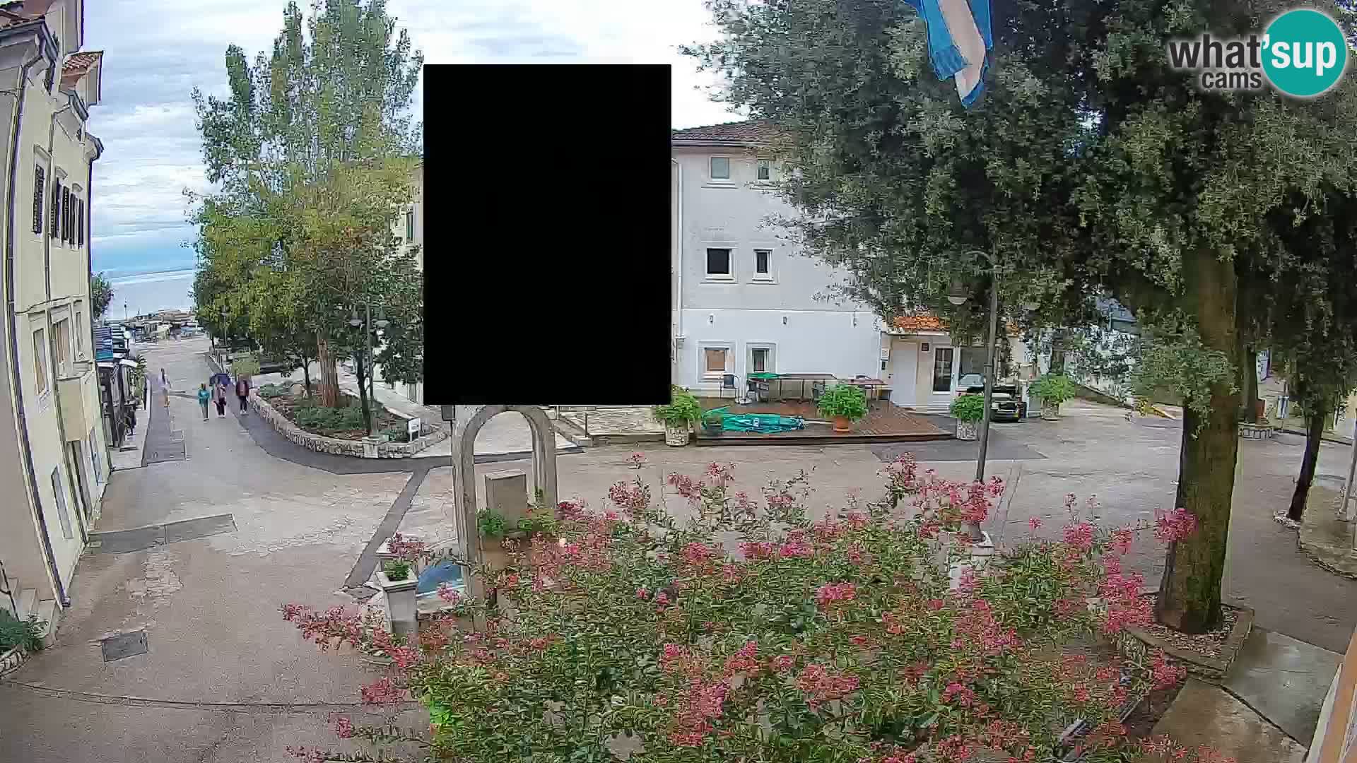 Webcam centre de Mošćenička Draga – Vue en direct du centre-ville