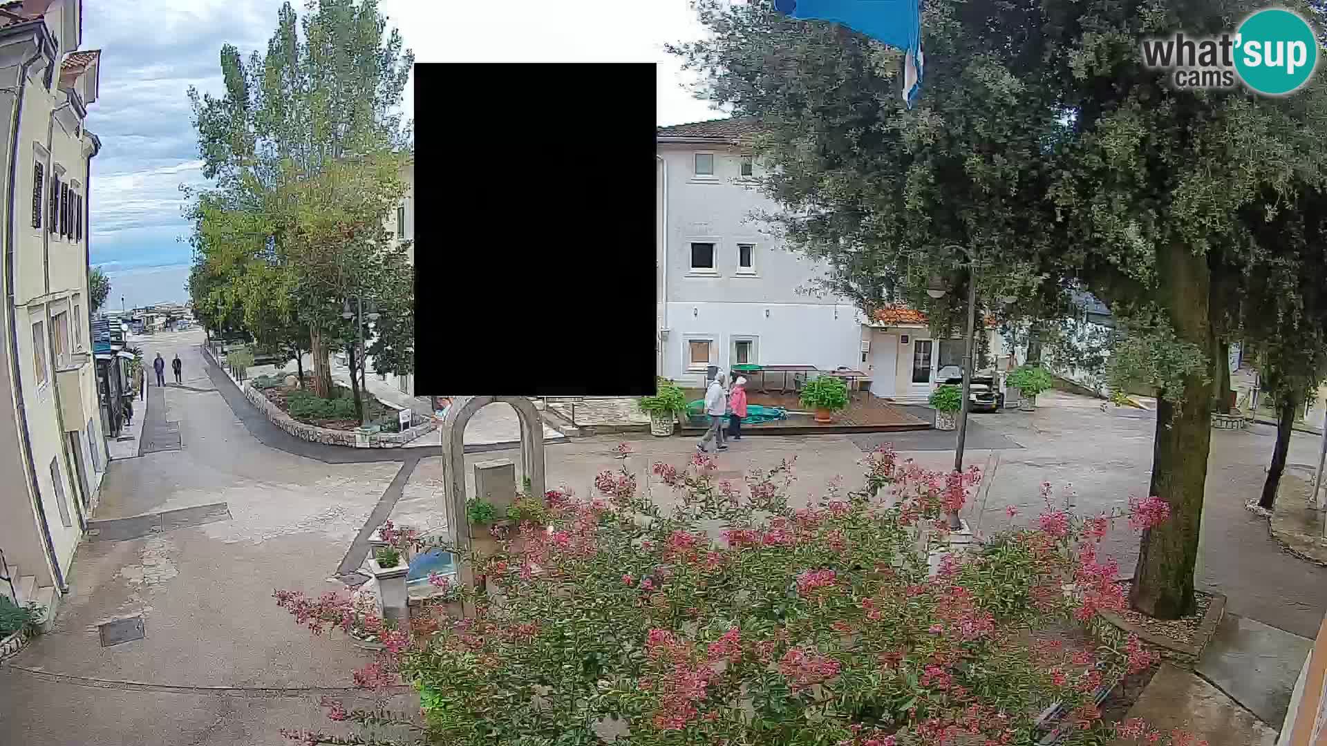 Webcam centre de Mošćenička Draga – Vue en direct du centre-ville