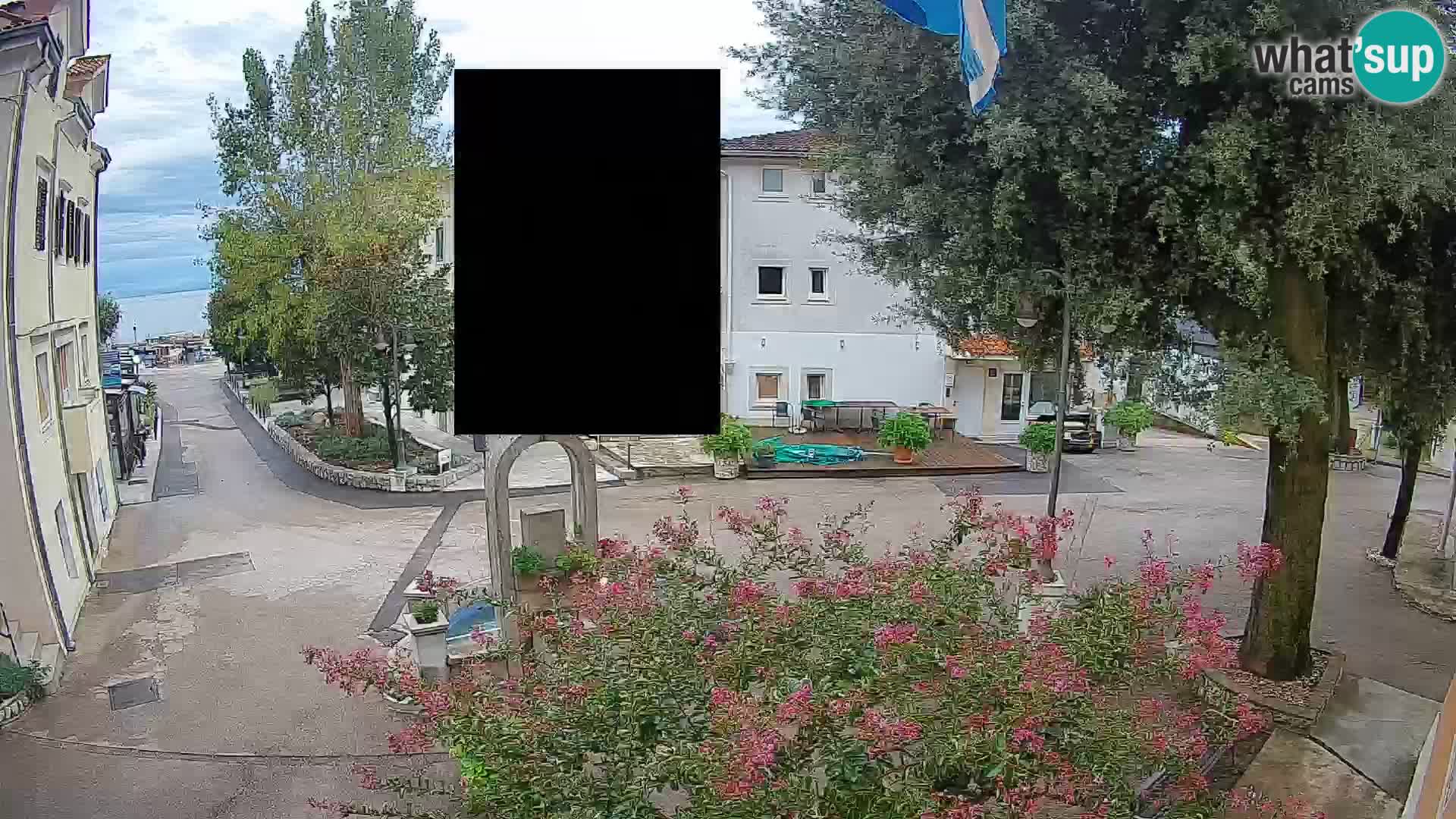 Webcam centre de Mošćenička Draga – Vue en direct du centre-ville
