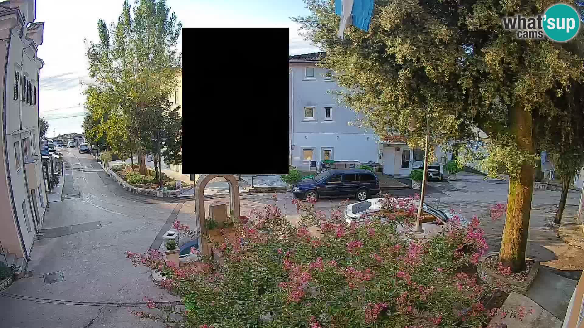 Webcam Mošćenička Draga Center – Live View of the Town Center