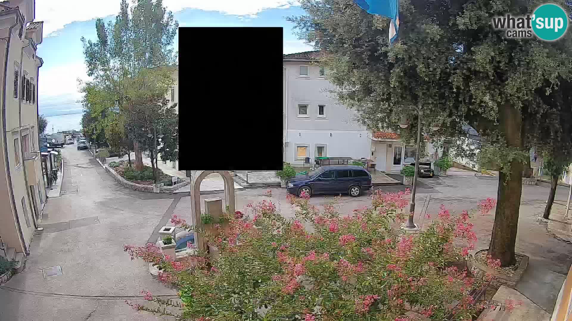 Webcam Mošćenička Draga Center – Live View of the Town Center
